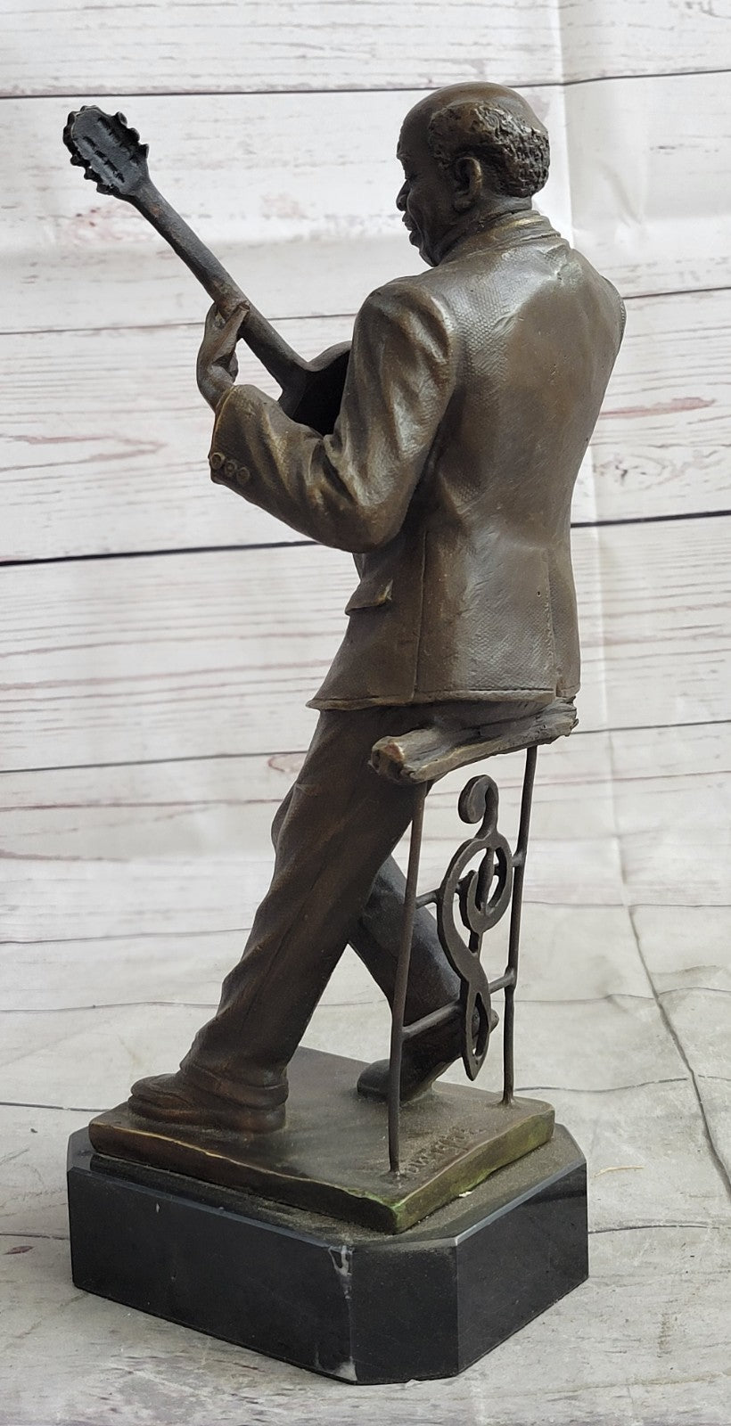 Bronze Musician Guitar Player Music Trophy Hot Cast Home Office Decoration Sale