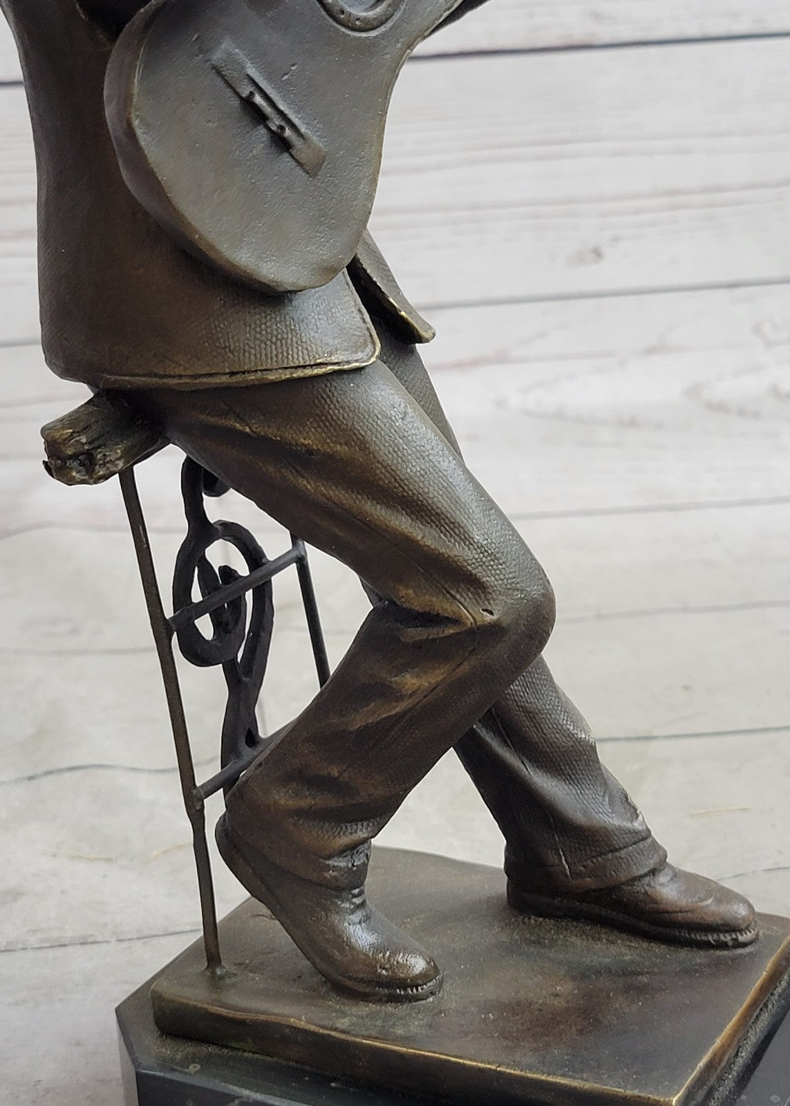 Bronze Musician Guitar Player Music Trophy Hot Cast Home Office Decoration Sale