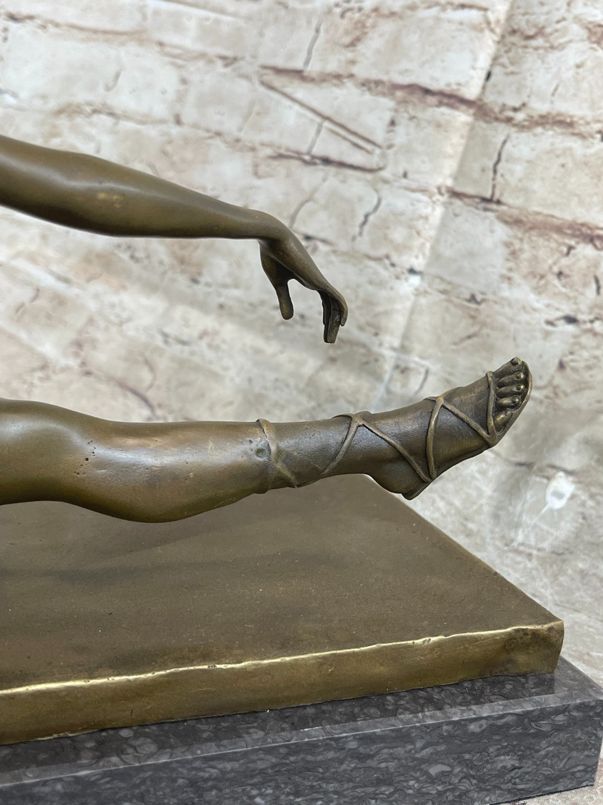 Art Deco Nude Female by French Artist Jean Patoue Bronze Sculpture Statue
