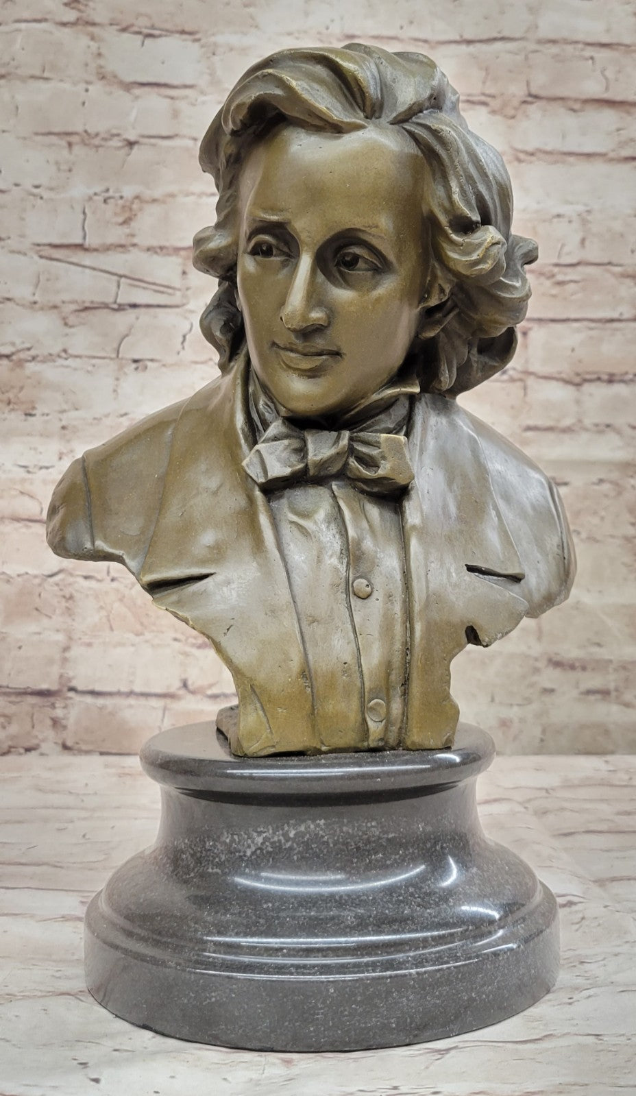 Chopin Bust Museum Quality Bronze Sculpture Statue Figurine Figure Art Deco