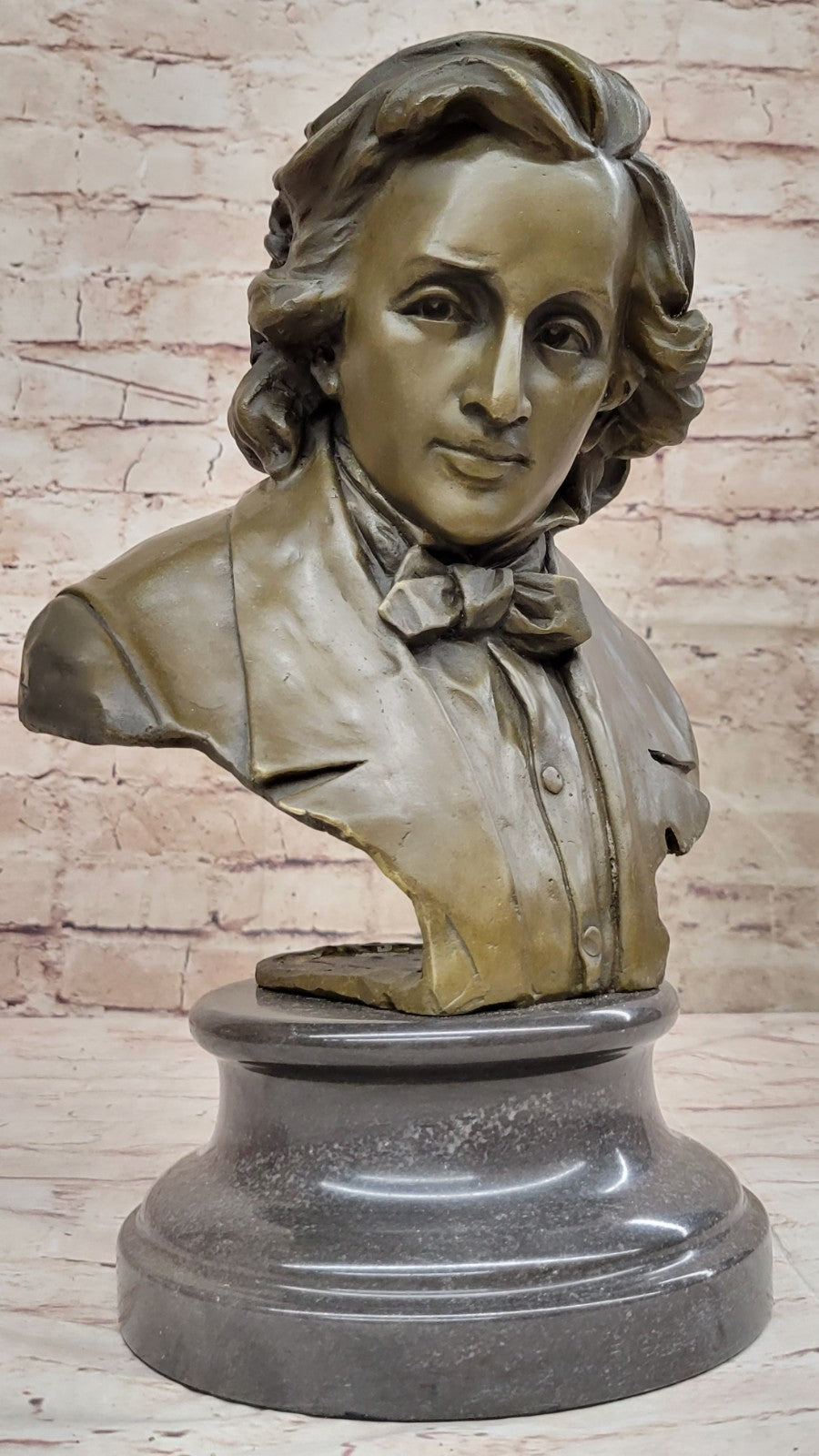 Chopin Bust Museum Quality Bronze Sculpture Statue Figurine Figure Art Deco