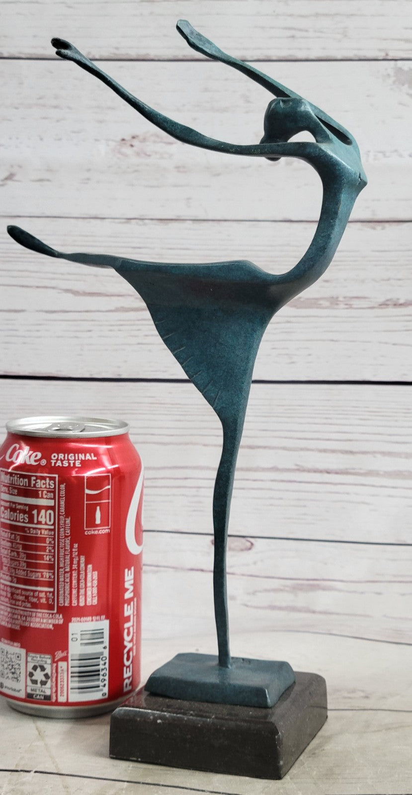 Milo`s Abstract Woman Sculpture: Handmade Bronze Art with Special Patina - Fine Art Collectible