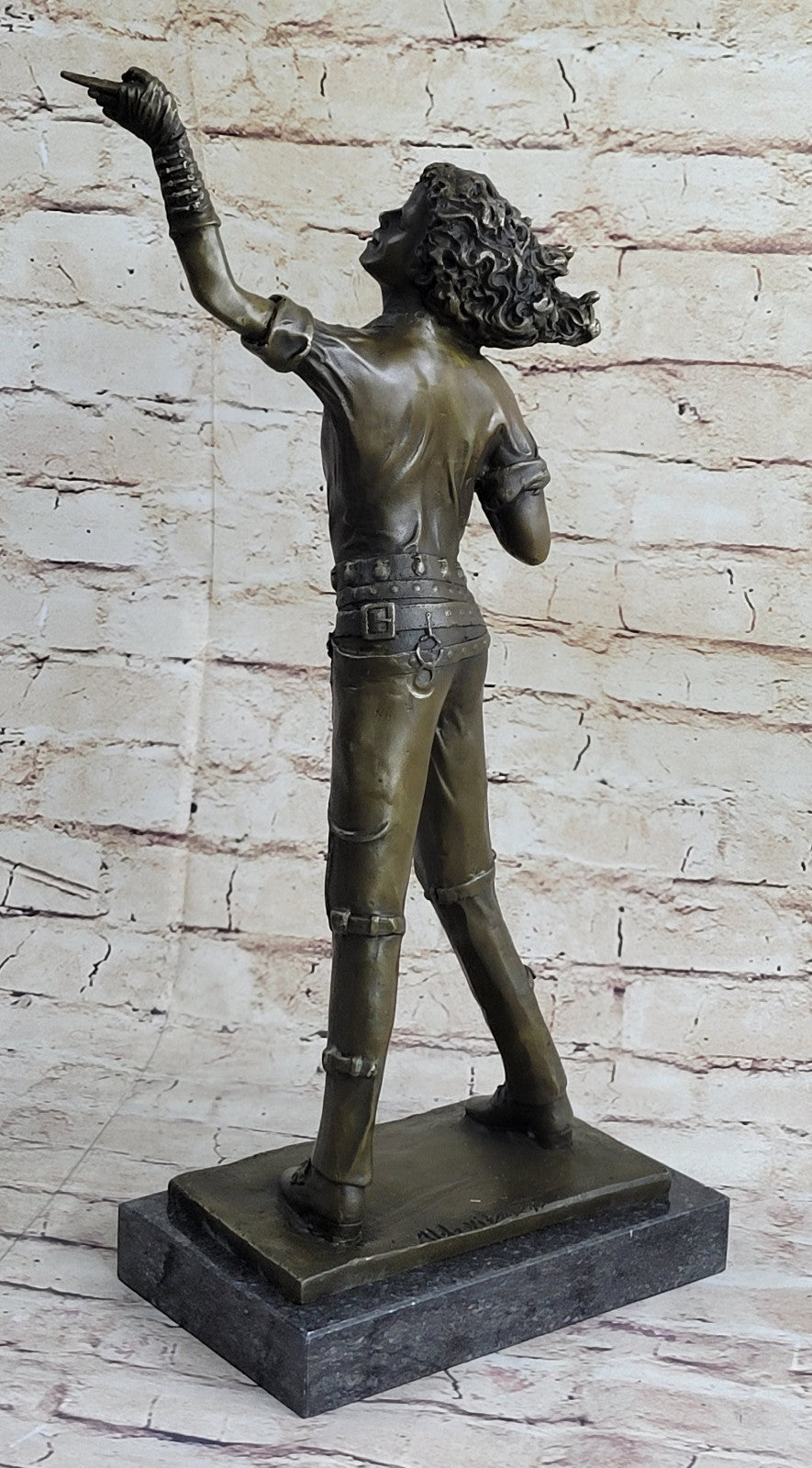 King Of Pop Dancer Popular Performance solid Bronze Copper Fine Art Statue gift
