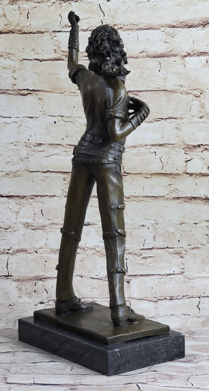 King Of Pop Dancer Popular Performance solid Bronze Copper Fine Art Statue gift