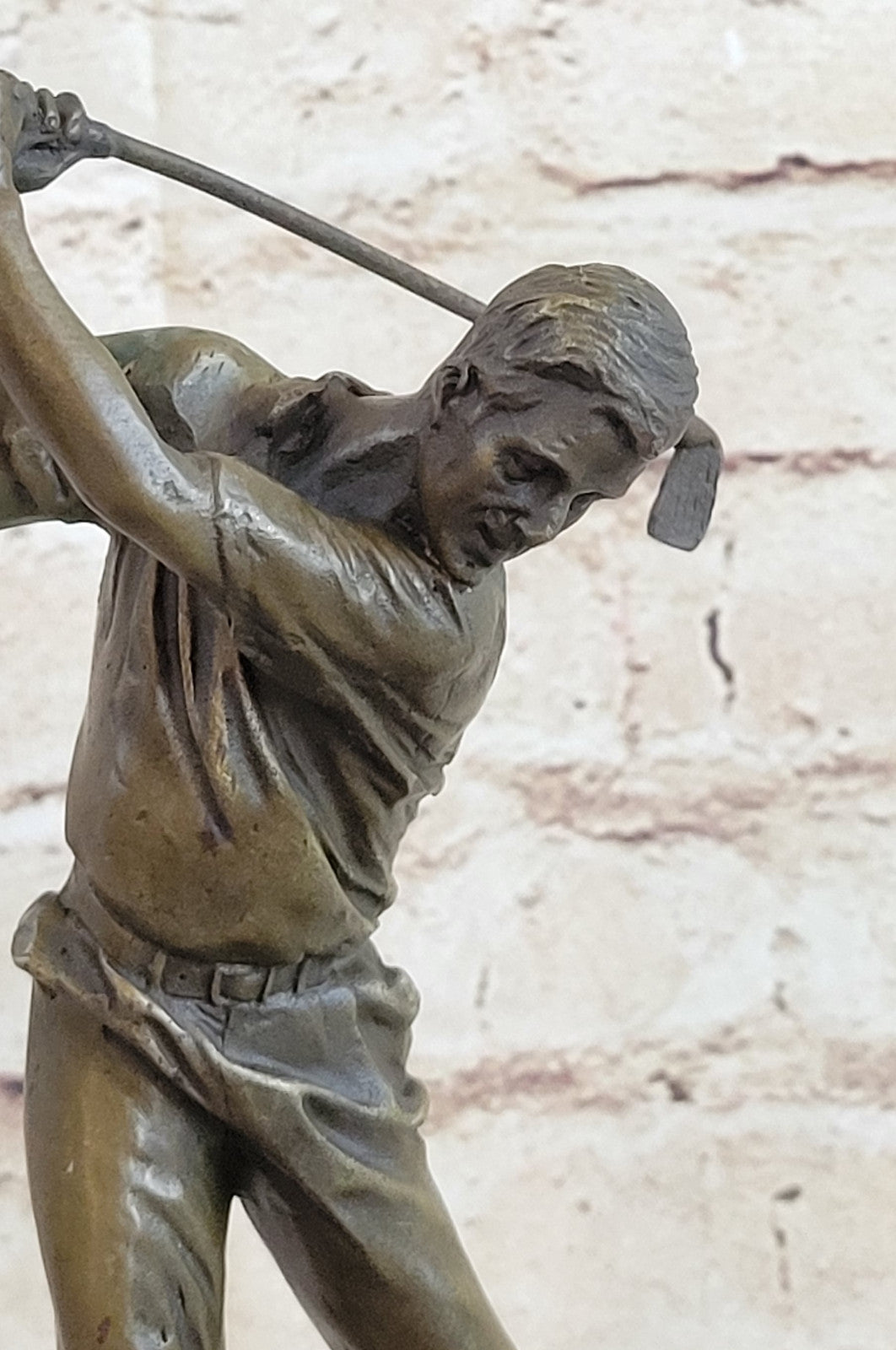 Ben Hogan Male Golfer Golf Club Collector Masters Champion Bronze Marble Statue