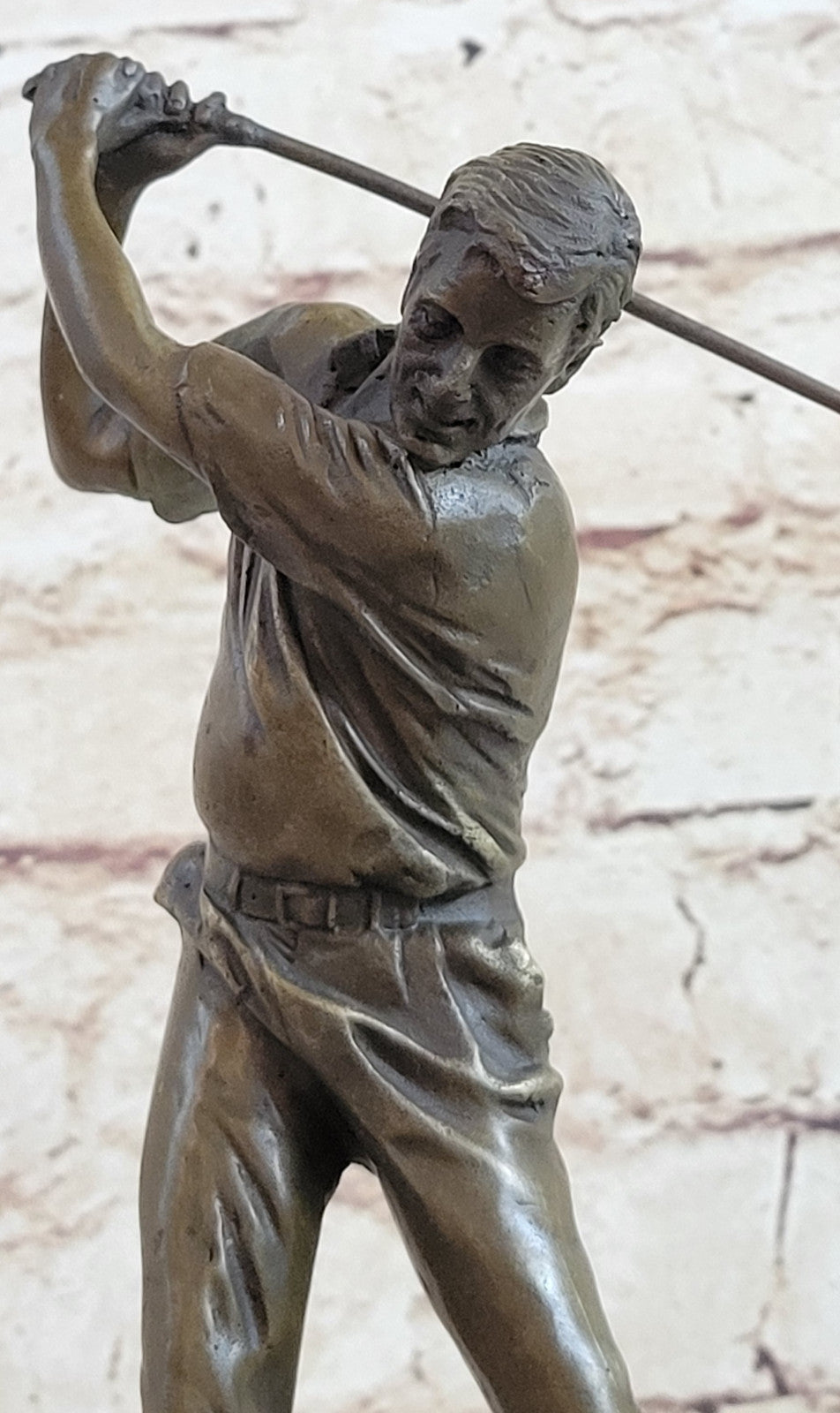Ben Hogan Male Golfer Golf Club Collector Masters Champion Bronze Marble Statue