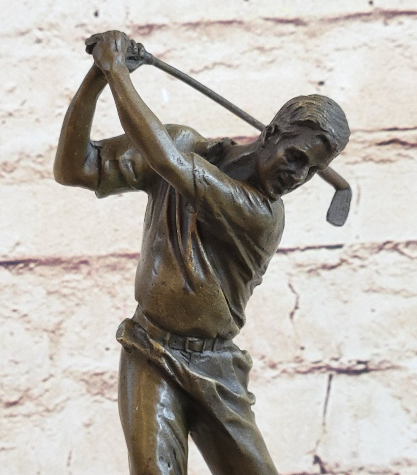 Ben Hogan Male Golfer Golf Club Collector Masters Champion Bronze Marble Statue