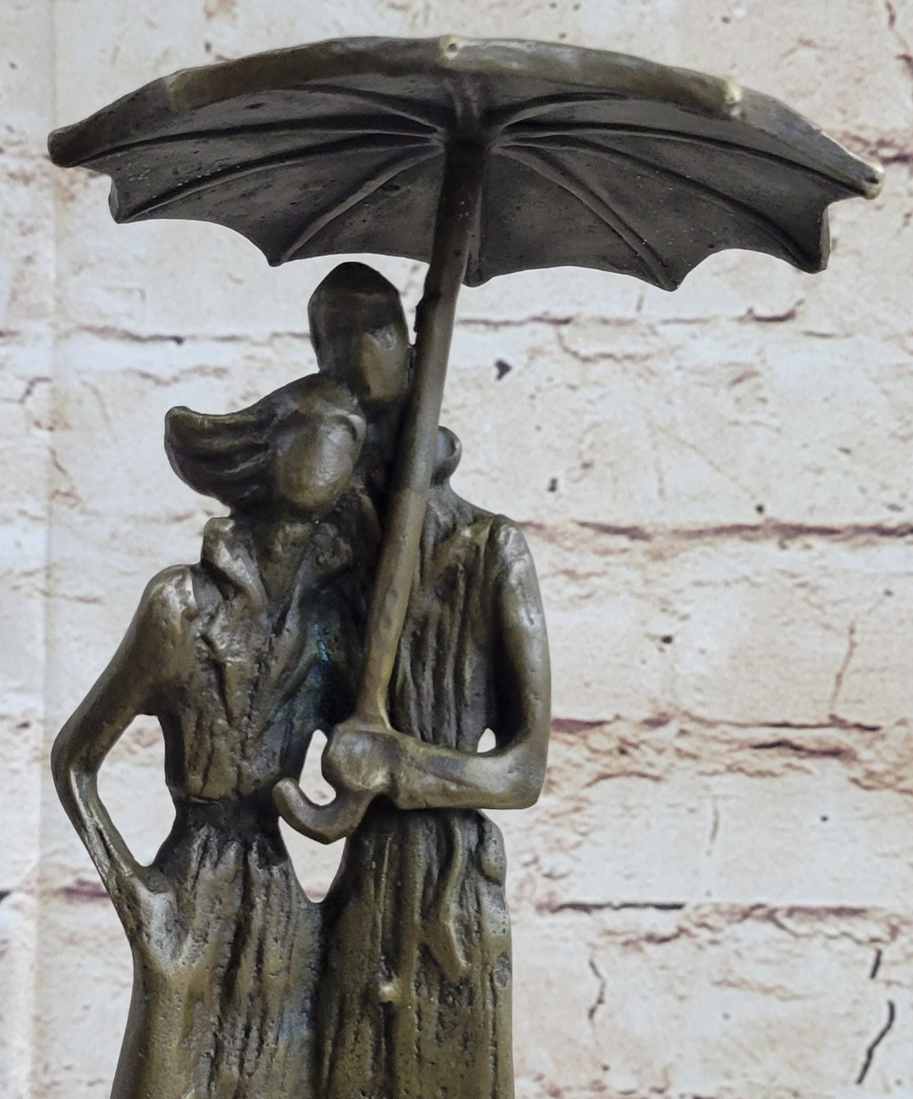 Handcrafted bronze sculpture SALE Ra In Lovers Two Vitaleh Aldo Original Signed