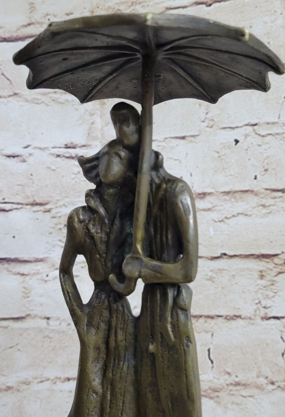 Handcrafted bronze sculpture SALE Ra In Lovers Two Vitaleh Aldo Original Signed