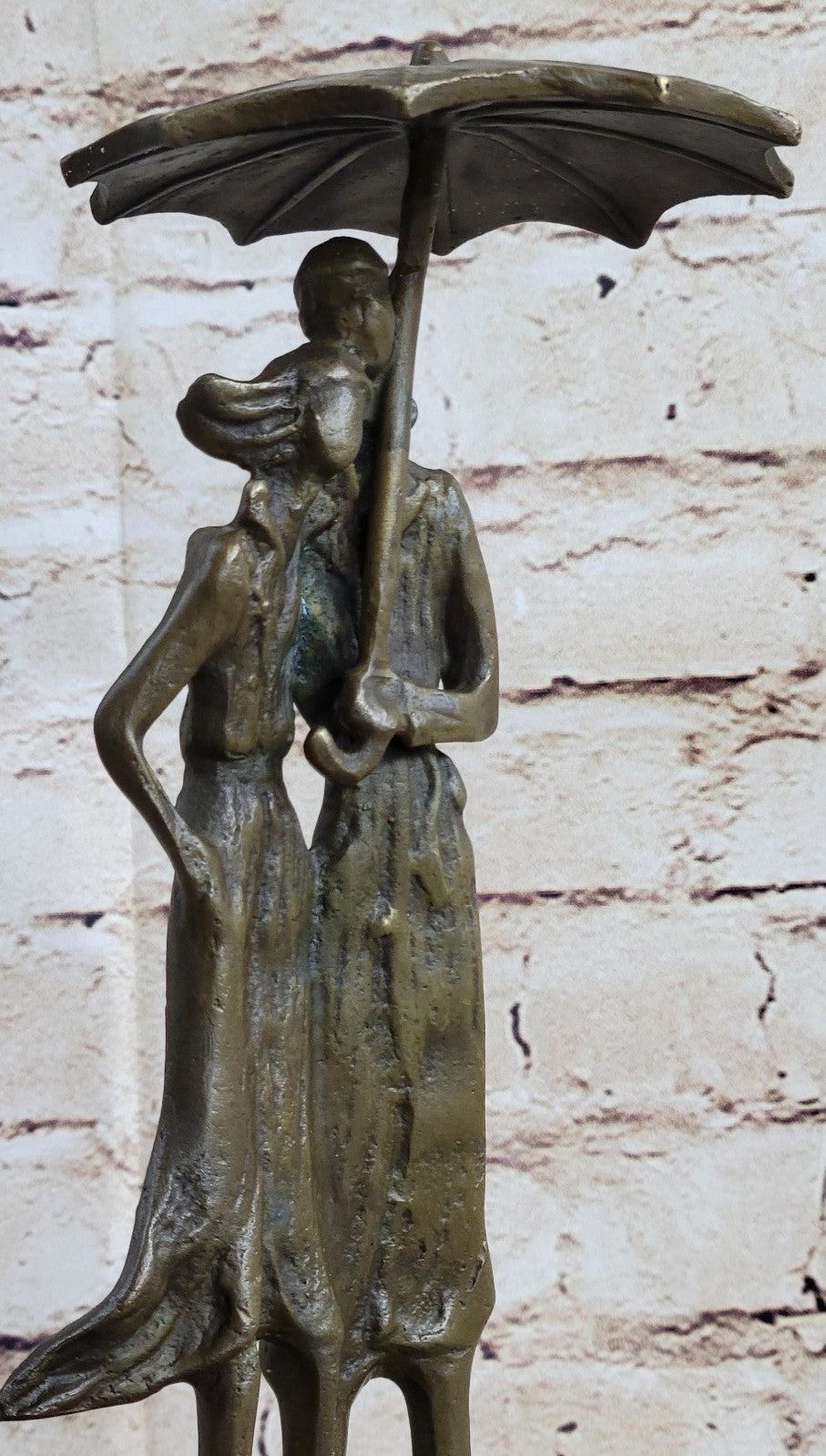 Handcrafted bronze sculpture SALE Ra In Lovers Two Vitaleh Aldo Original Signed