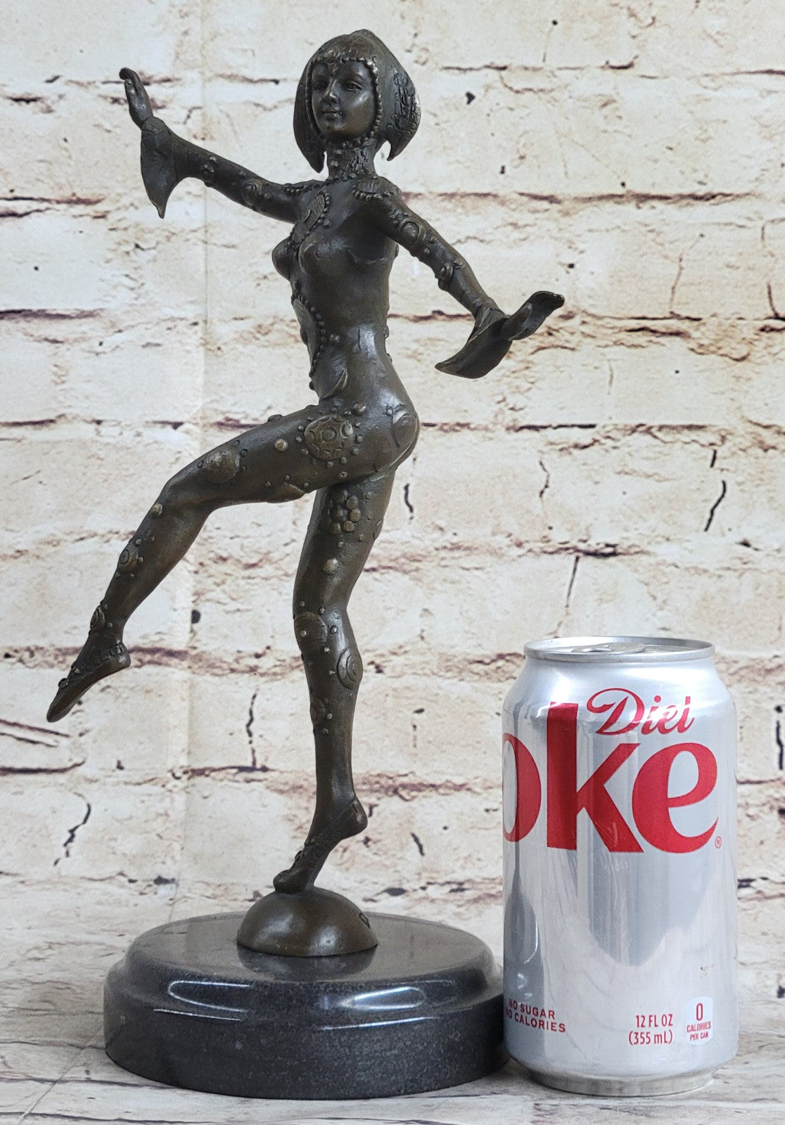 Art Deco French Dancer by D.H Chiparus Classic Dance Bronze Sculpture Statue