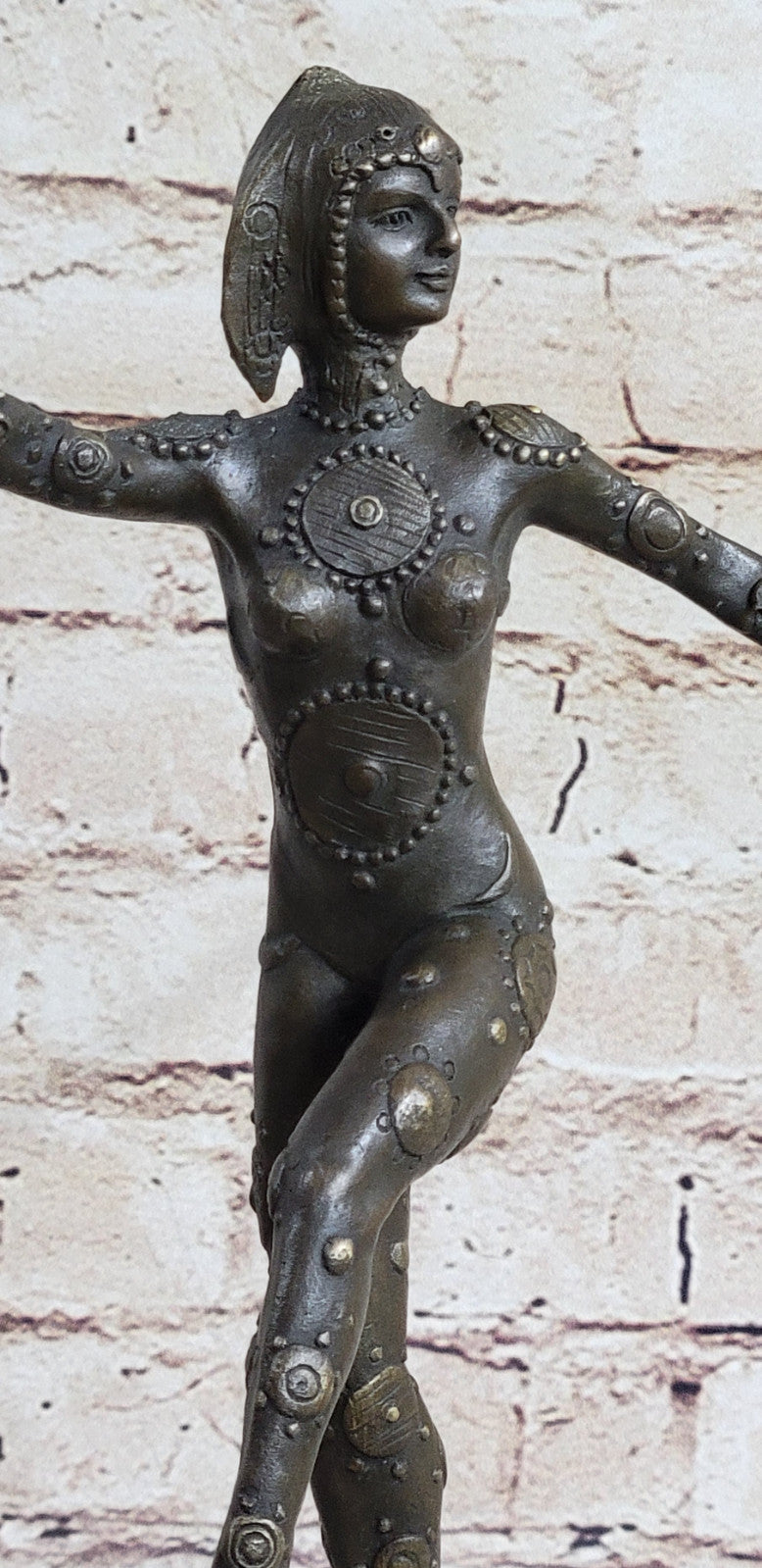 Art Deco French Dancer by D.H Chiparus Classic Dance Bronze Sculpture Statue
