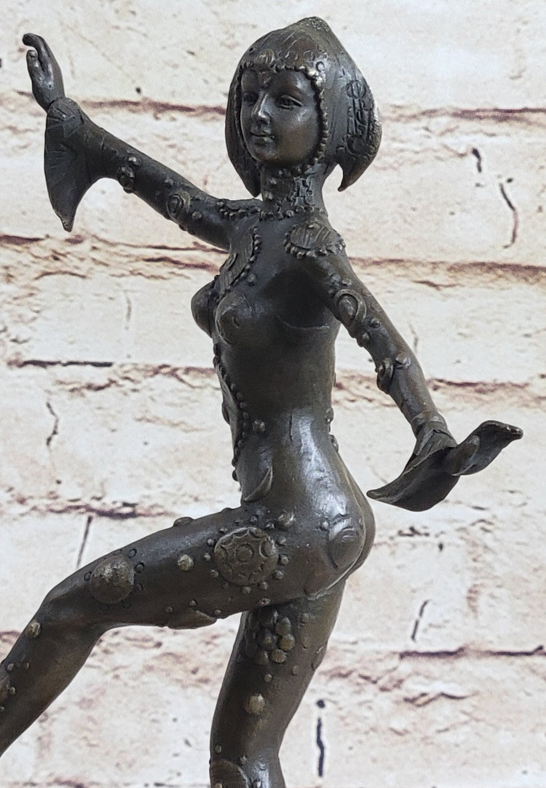 Art Deco French Dancer by D.H Chiparus Classic Dance Bronze Sculpture Statue