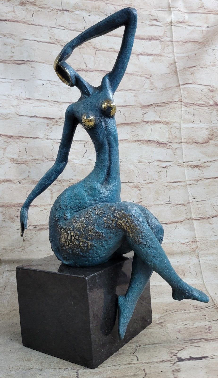 ABSTRACT SOLID BRONZE*DANCER*SCULPTURE FRENCH MILO MID CENTURY MODERNIST SALE