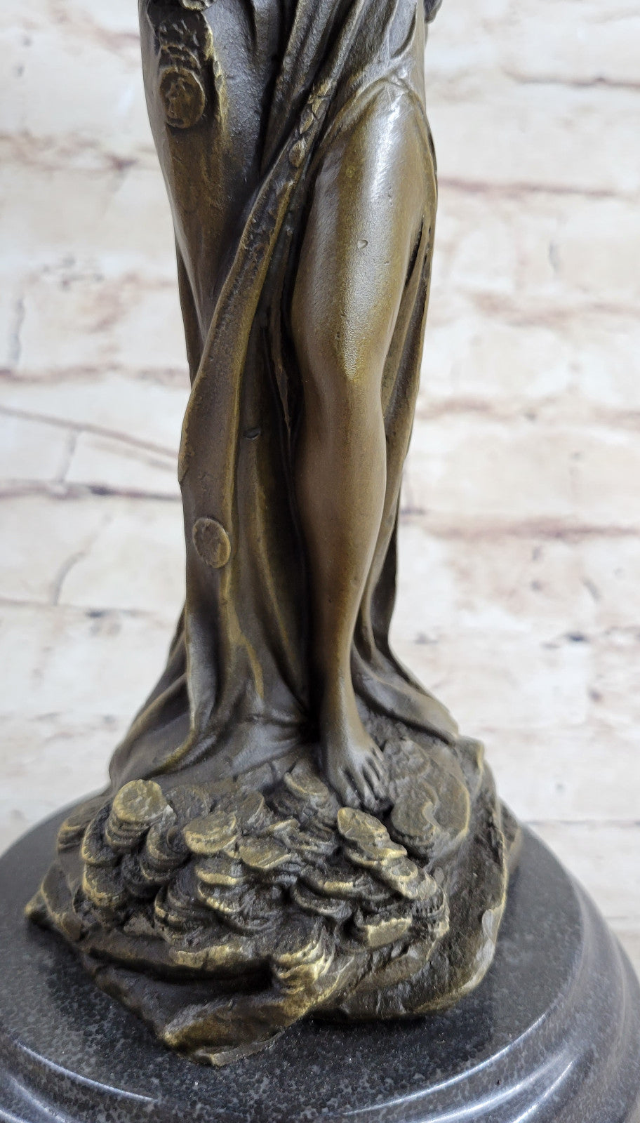 Bronze Sculpture Guardian Angel Bas Relief Protector Religious Belief Statue Dec