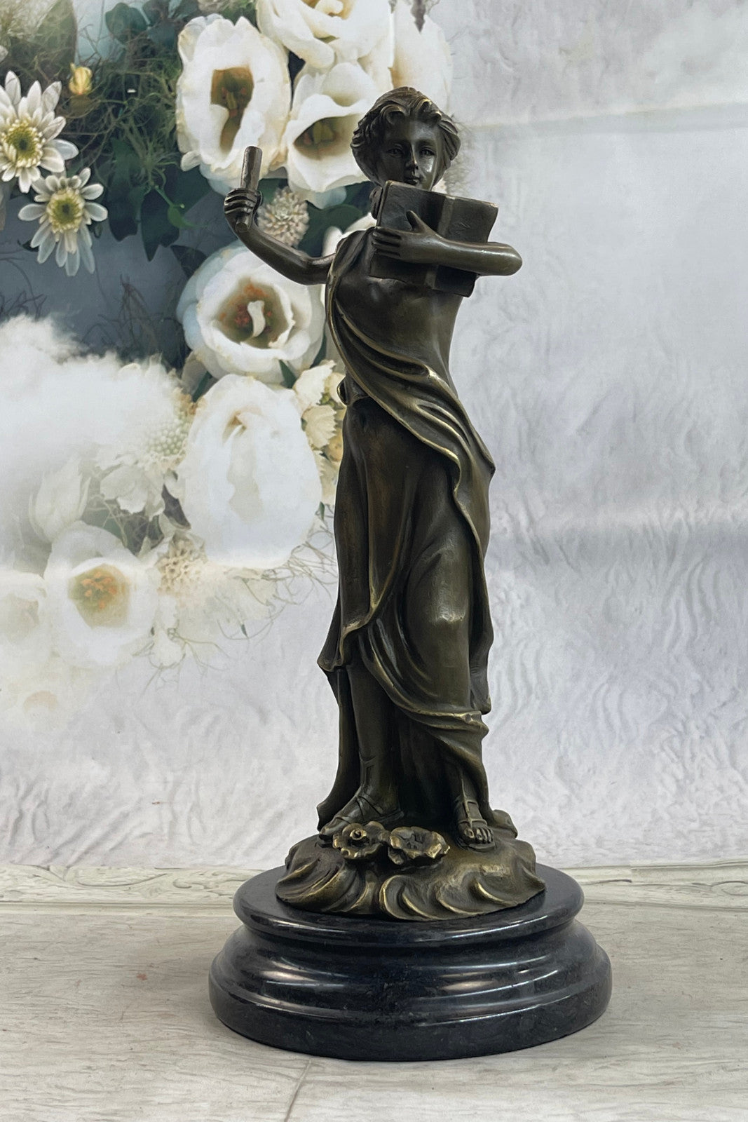 Wisdom Hero Peace Goddess Athena Handcrafted bronze sculpture SALE Marble Figure