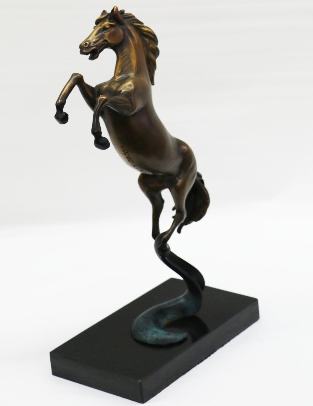 Horse Collectibles Metal Rearing Bronze Wild Sculptures Pony Art Equine Deal