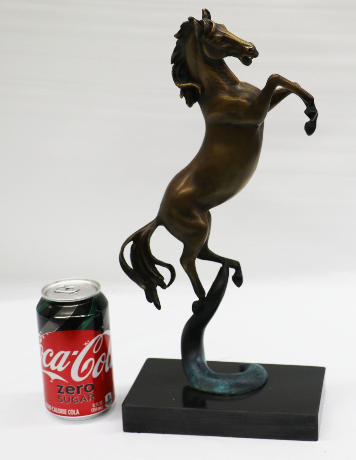 Horse Collectibles Metal Rearing Bronze Wild Sculptures Pony Art Equine Deal