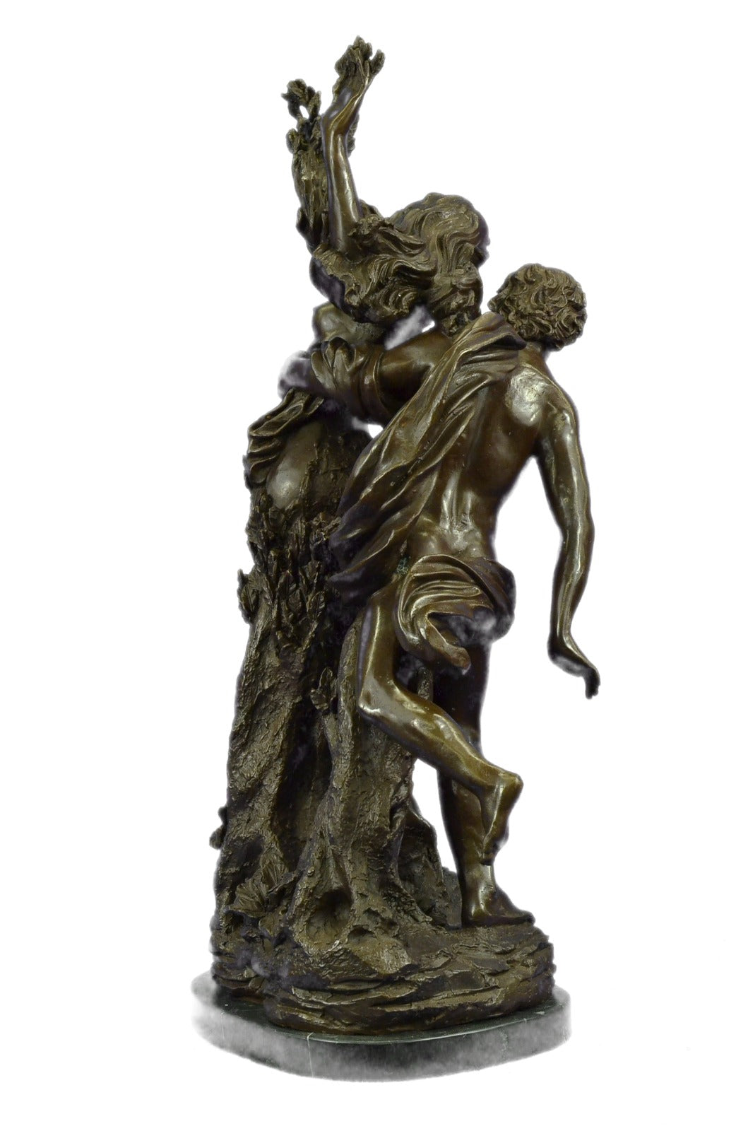 Extra Large 75 LBS Apollo and Daphne Mythical Greek Mythology Bronze Sculpture