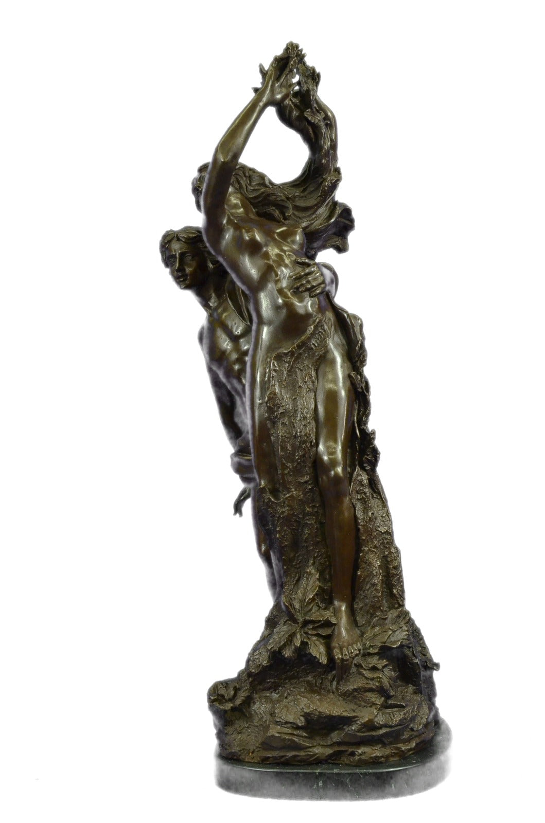 Extra Large 75 LBS Apollo and Daphne Mythical Greek Mythology Bronze Sculpture