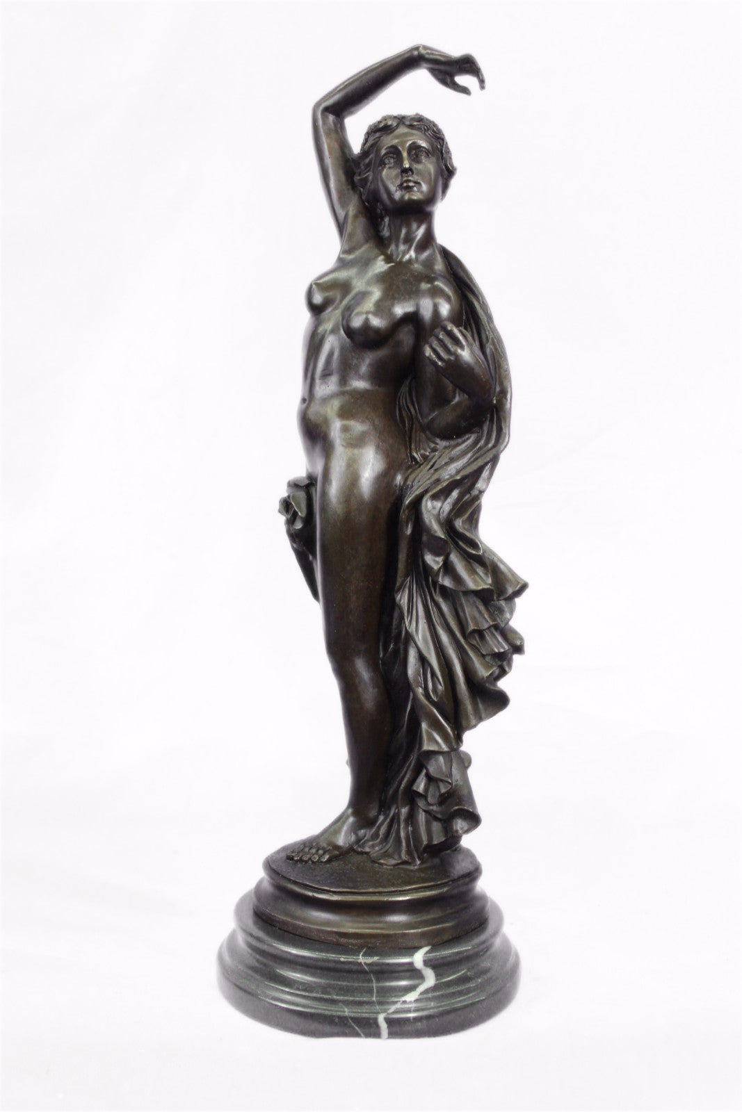 Handcrafted bronze sculpture SALE Nymph Woman Nude Large Vitaleh Aldo Original