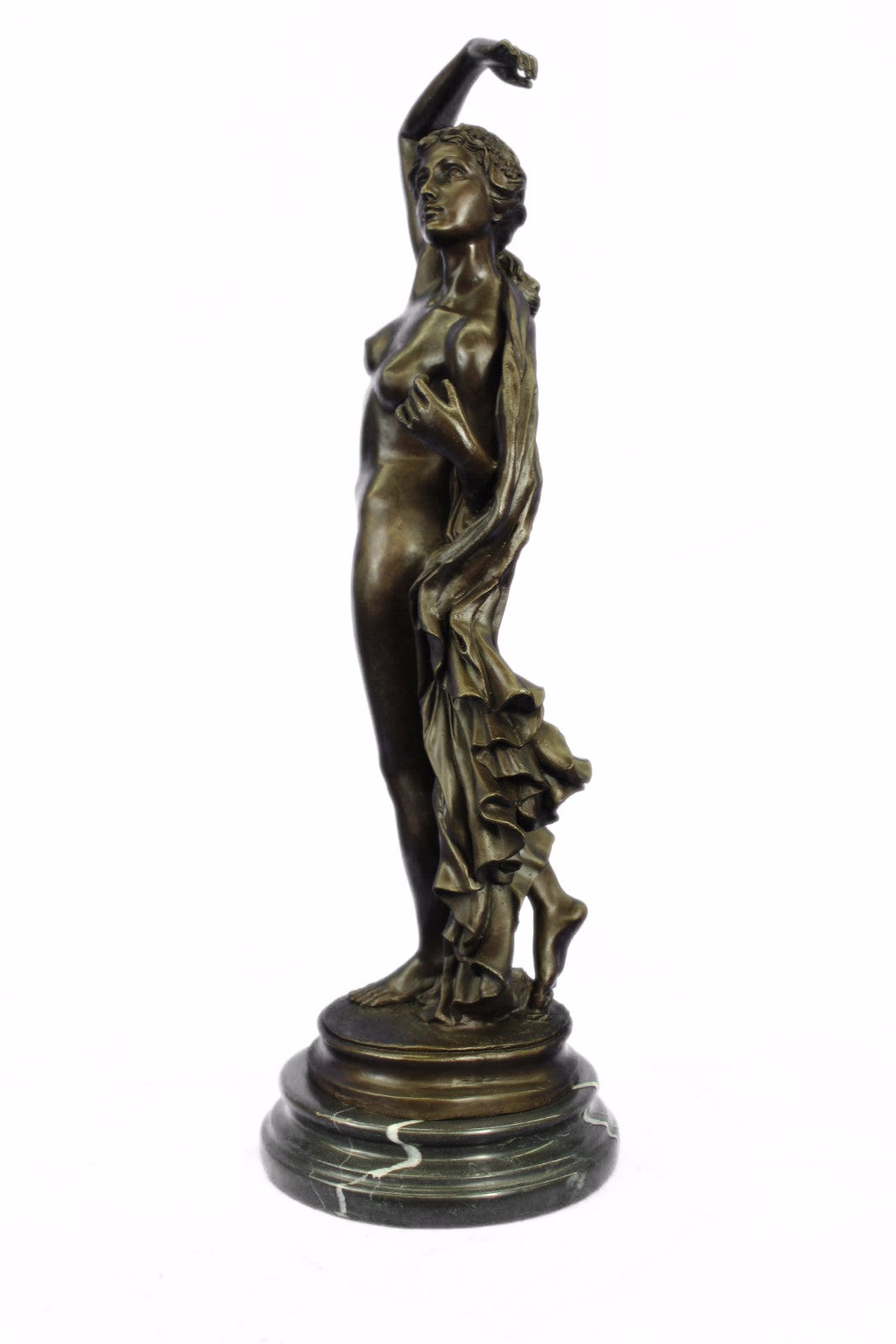 Handcrafted bronze sculpture SALE Nymph Woman Nude Large Vitaleh Aldo Original