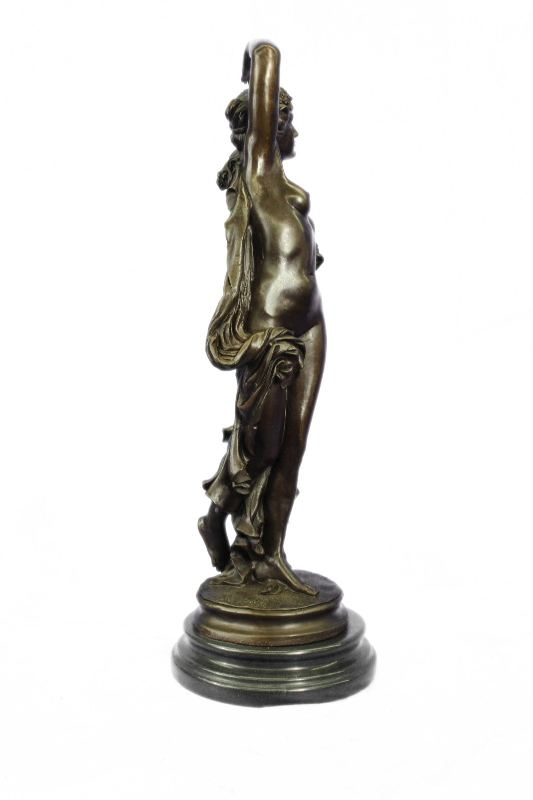 Handcrafted bronze sculpture SALE Nymph Woman Nude Large Vitaleh Aldo Original