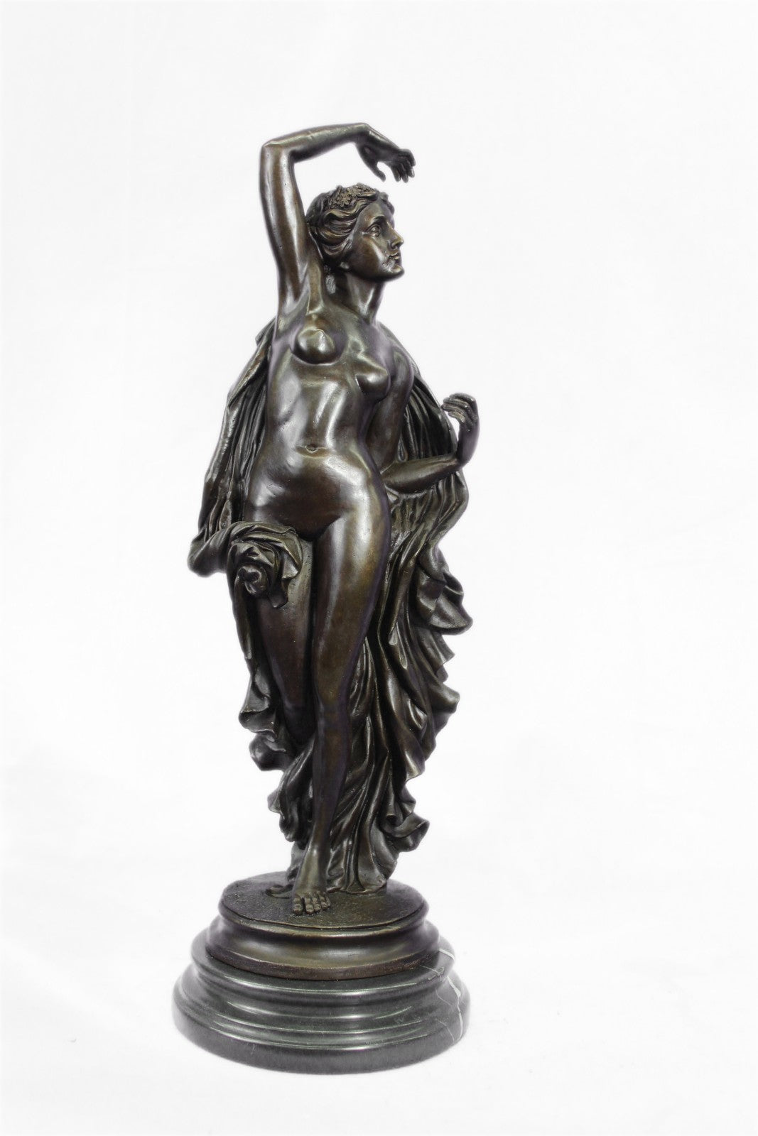 Handcrafted bronze sculpture SALE Nymph Woman Nude Large Vitaleh Aldo Original