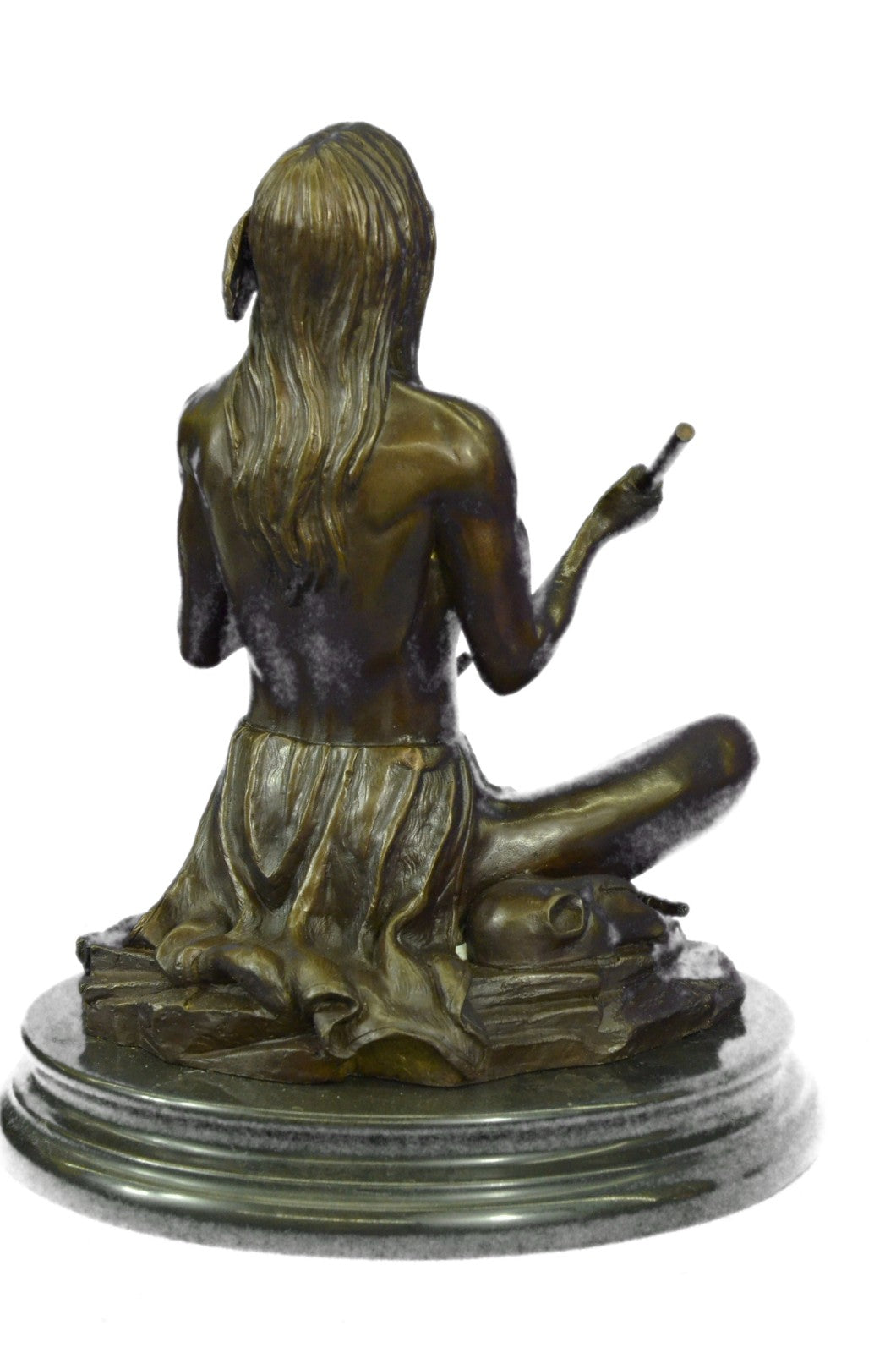 INDIAN CHIEF Bronze Sculpture Statue Art Warrior Spirit American Native Figure