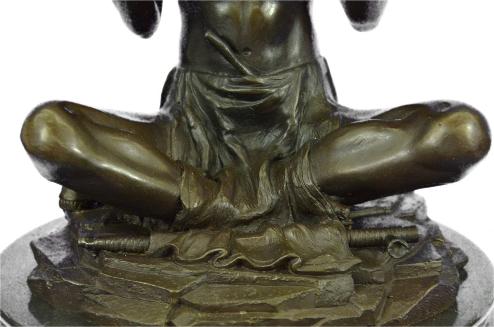 INDIAN CHIEF Bronze Sculpture Statue Art Warrior Spirit American Native Figure
