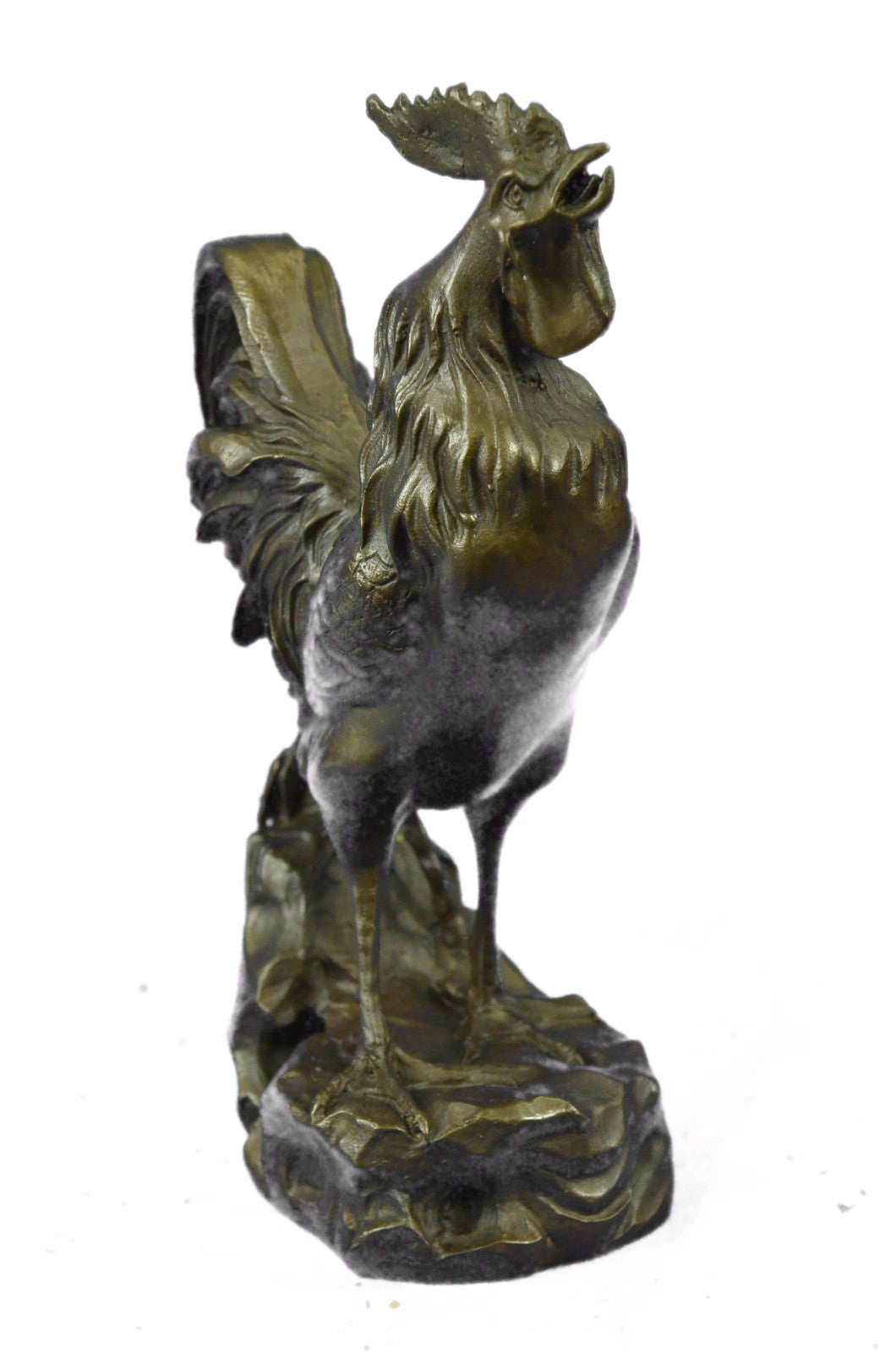 Art Deco Signed Original Milo Rooster Farm/Home Decoration Bronze Sculpture
