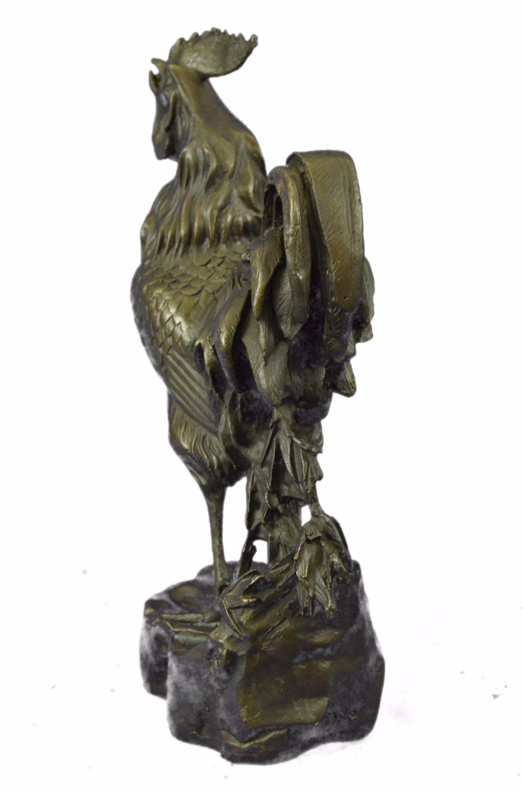 Art Deco Signed Original Milo Rooster Farm/Home Decoration Bronze Sculpture