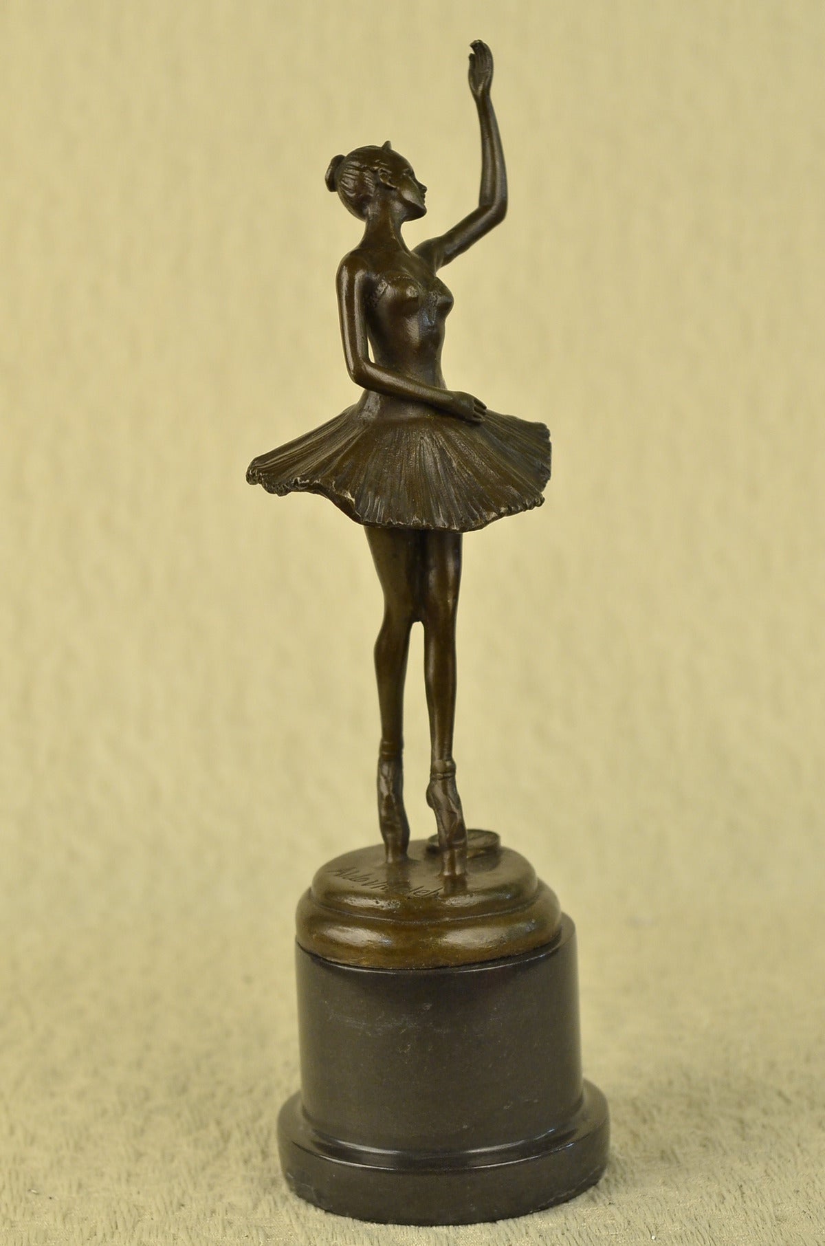Handcrafted bronze sculpture SALE Marble Deco Art Ballerina Prima Vitaleh Aldo