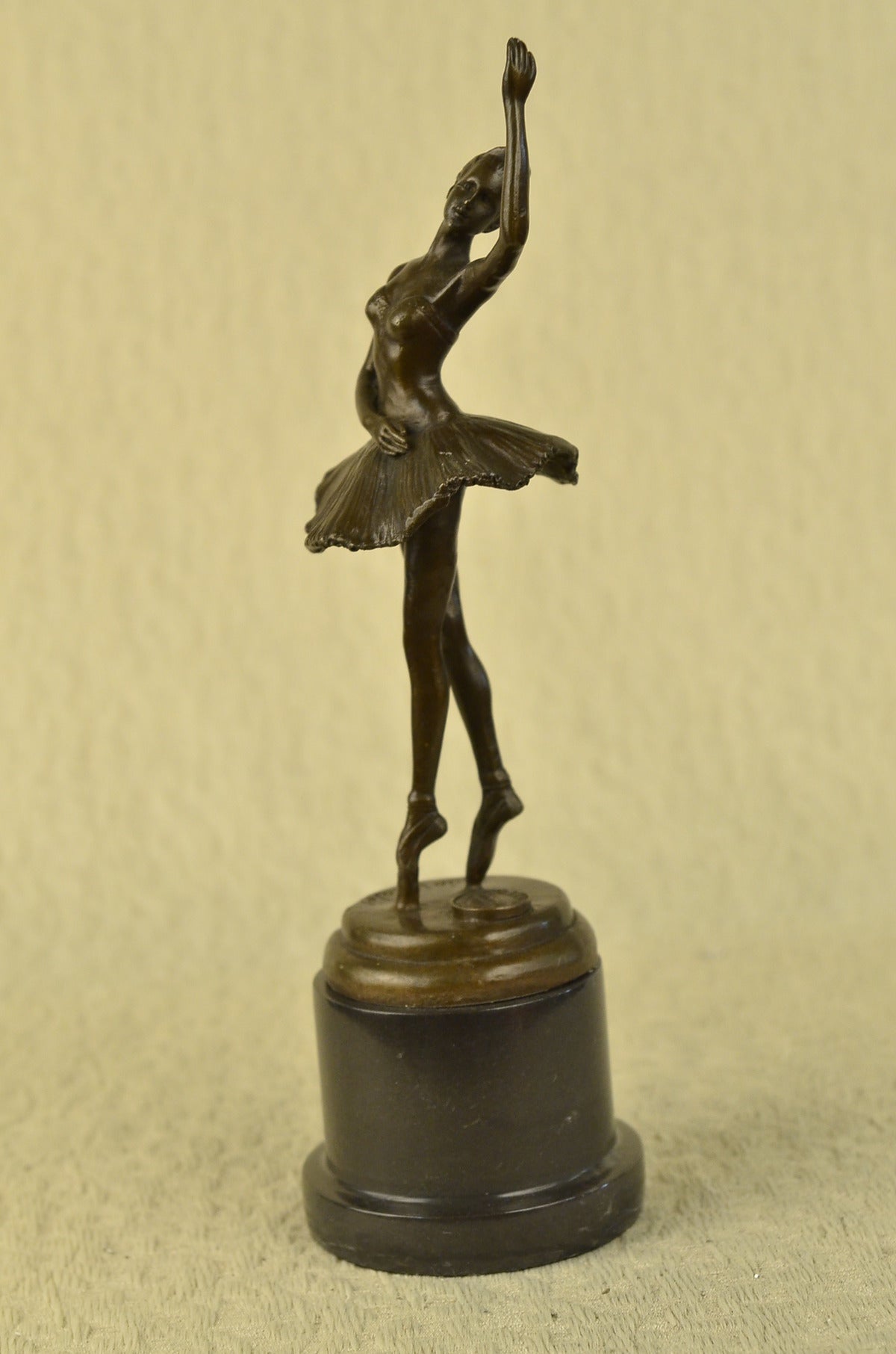 Handcrafted bronze sculpture SALE Marble Deco Art Ballerina Prima Vitaleh Aldo