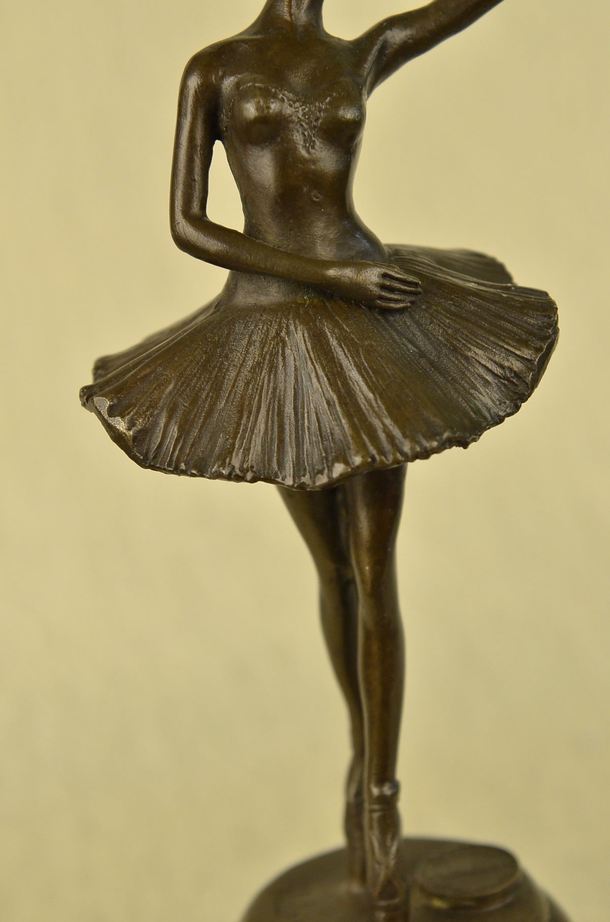 Handcrafted bronze sculpture SALE Marble Deco Art Ballerina Prima Vitaleh Aldo