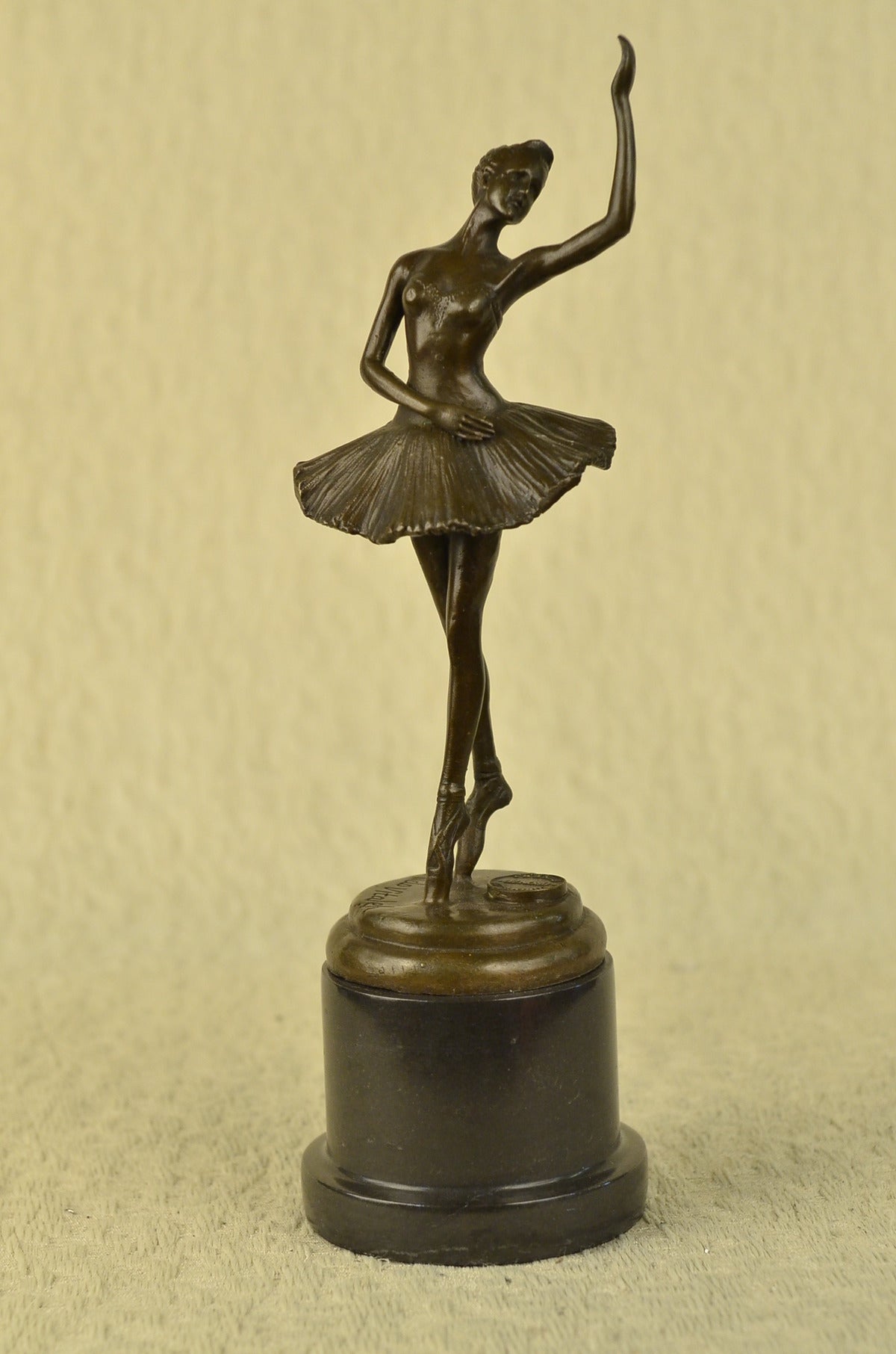 Handcrafted bronze sculpture SALE Marble Deco Art Ballerina Prima Vitaleh Aldo