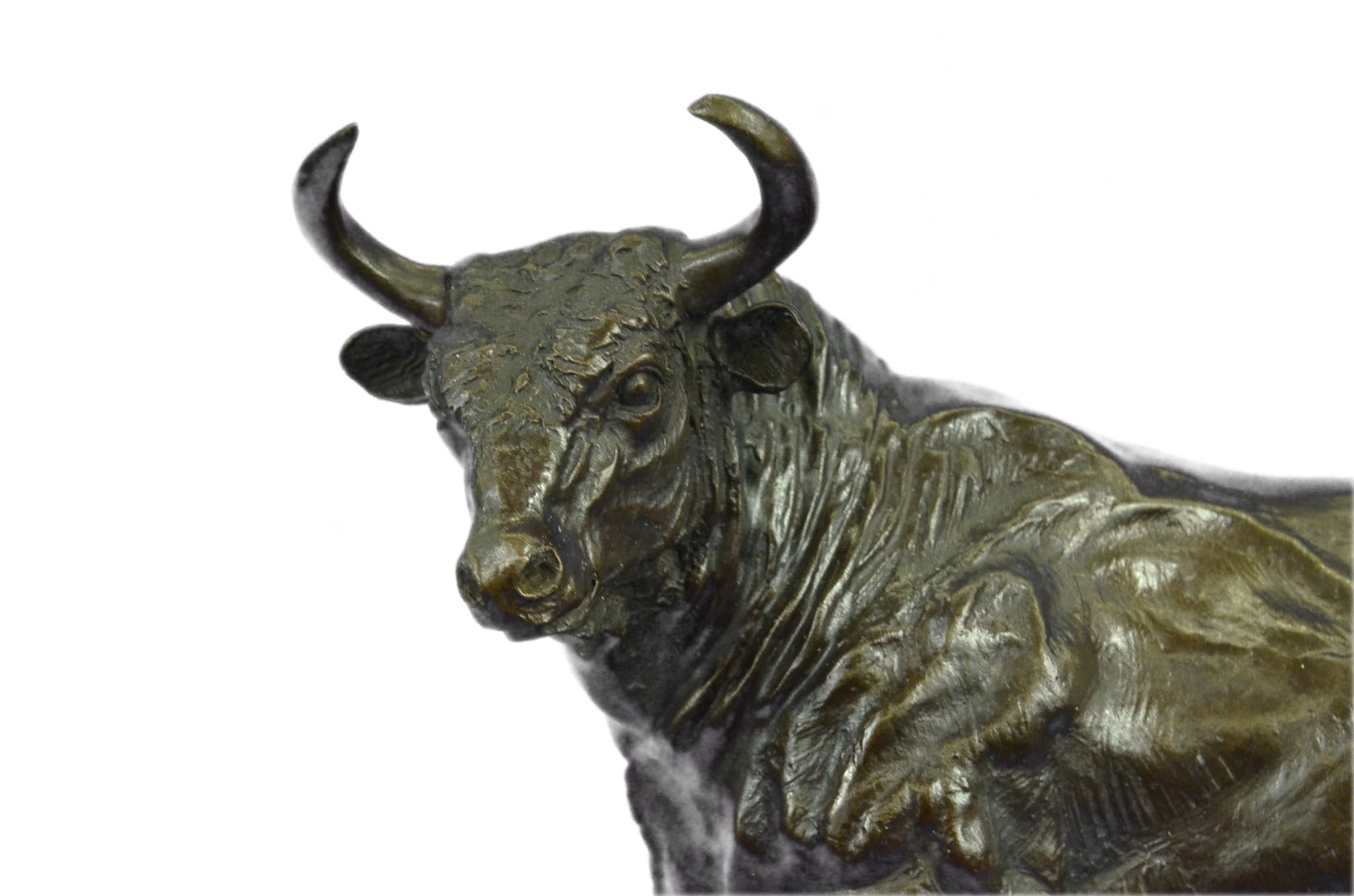 Bronze Sculpture Signed Original Stock Market Bull Handcrafted Figurine Figure