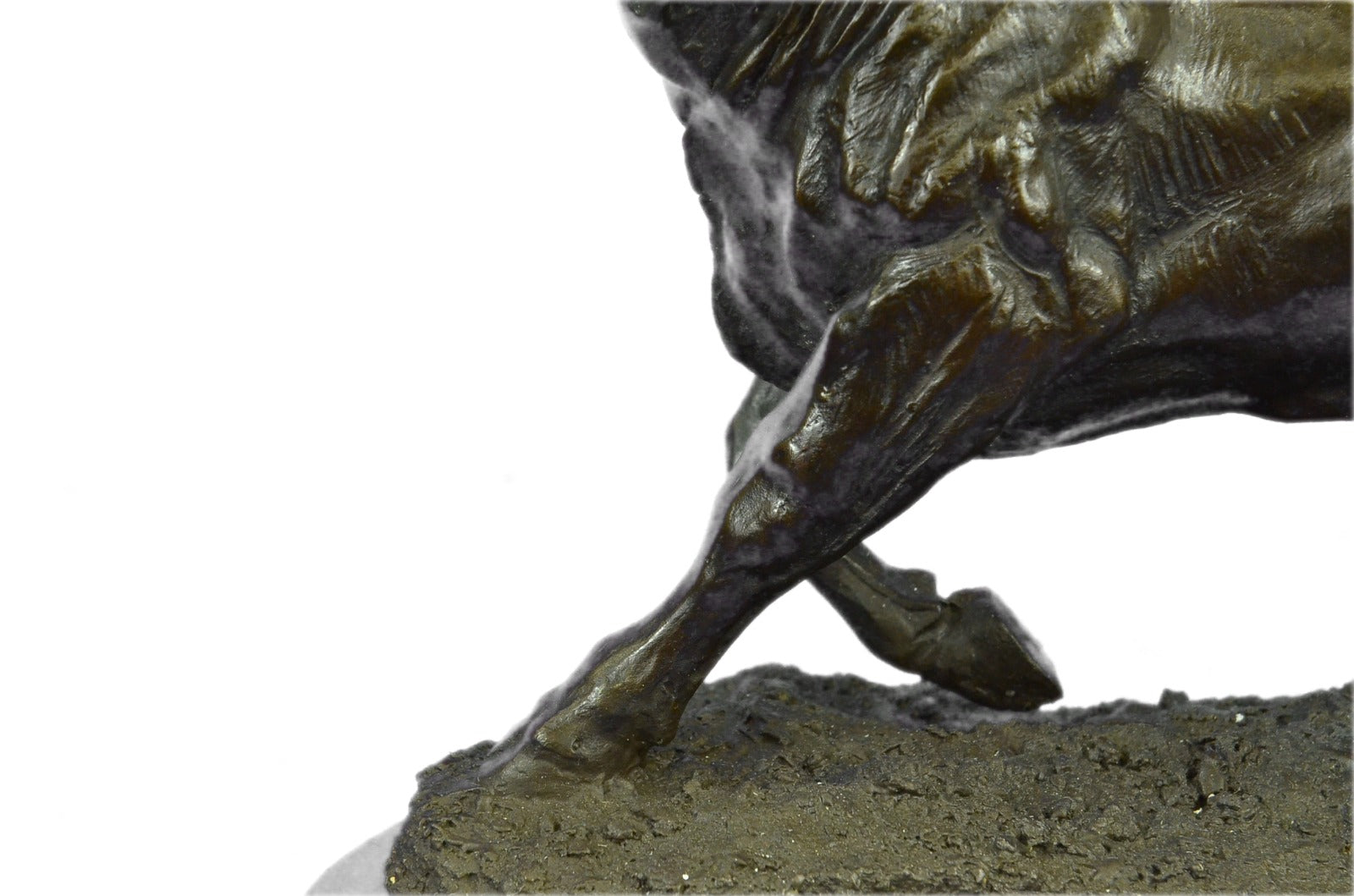 Bronze Sculpture Signed Original Stock Market Bull Handcrafted Figurine Figure
