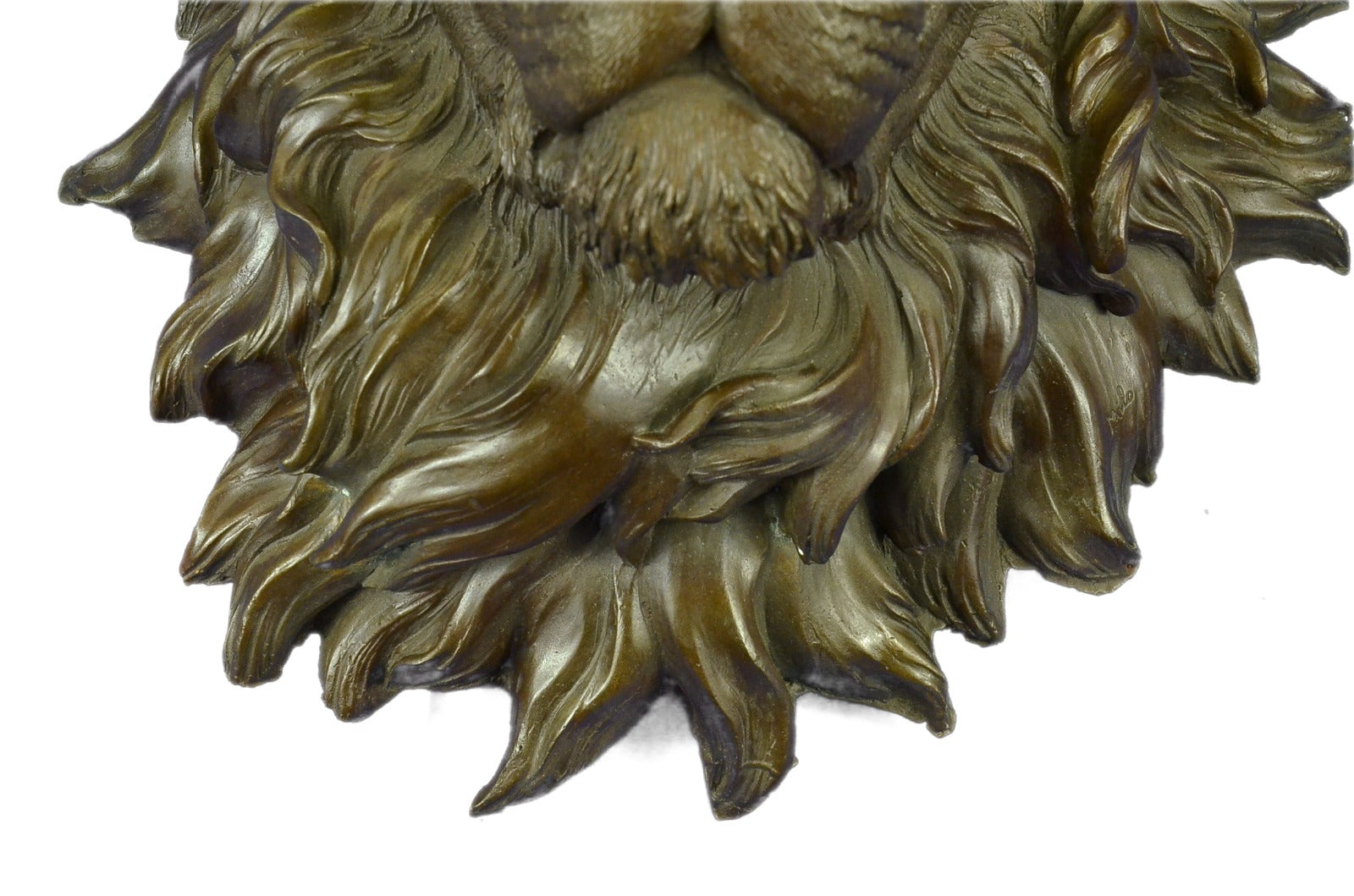 Office/Home decor bronze sculpture Animal Signed Original Large Wall Mount Lion