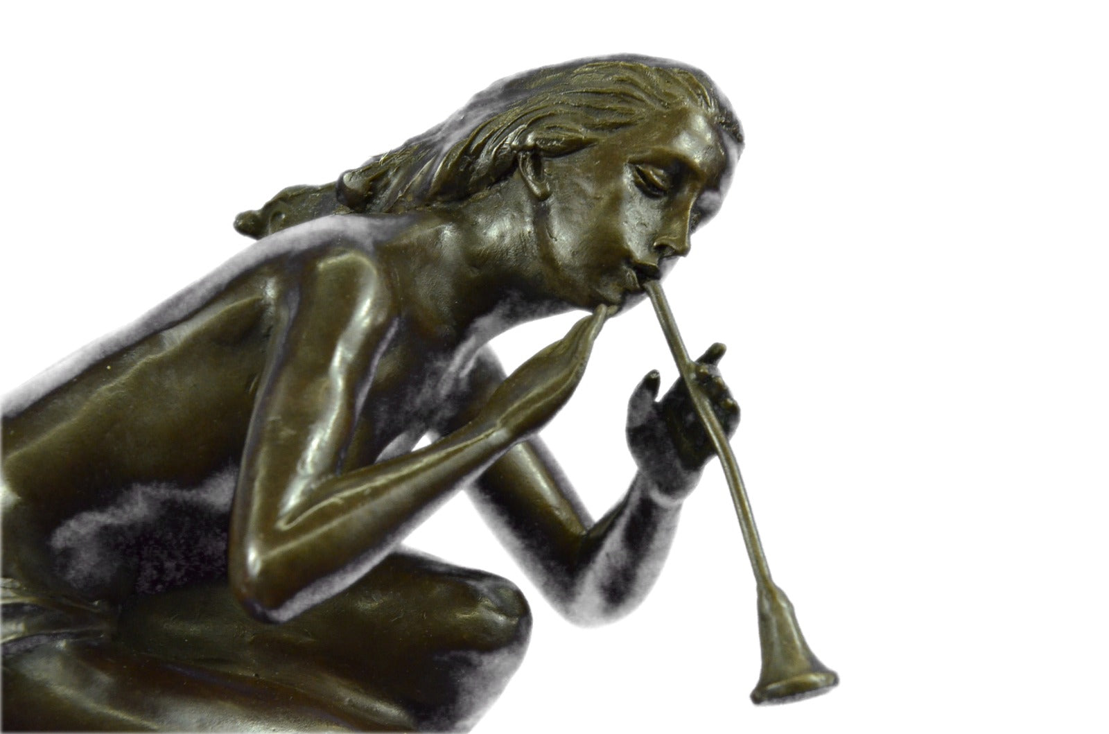 Elegant Real Bronze Figure Beautiful Nymph Two Nymphs Hot Cast Figure Sale Decor