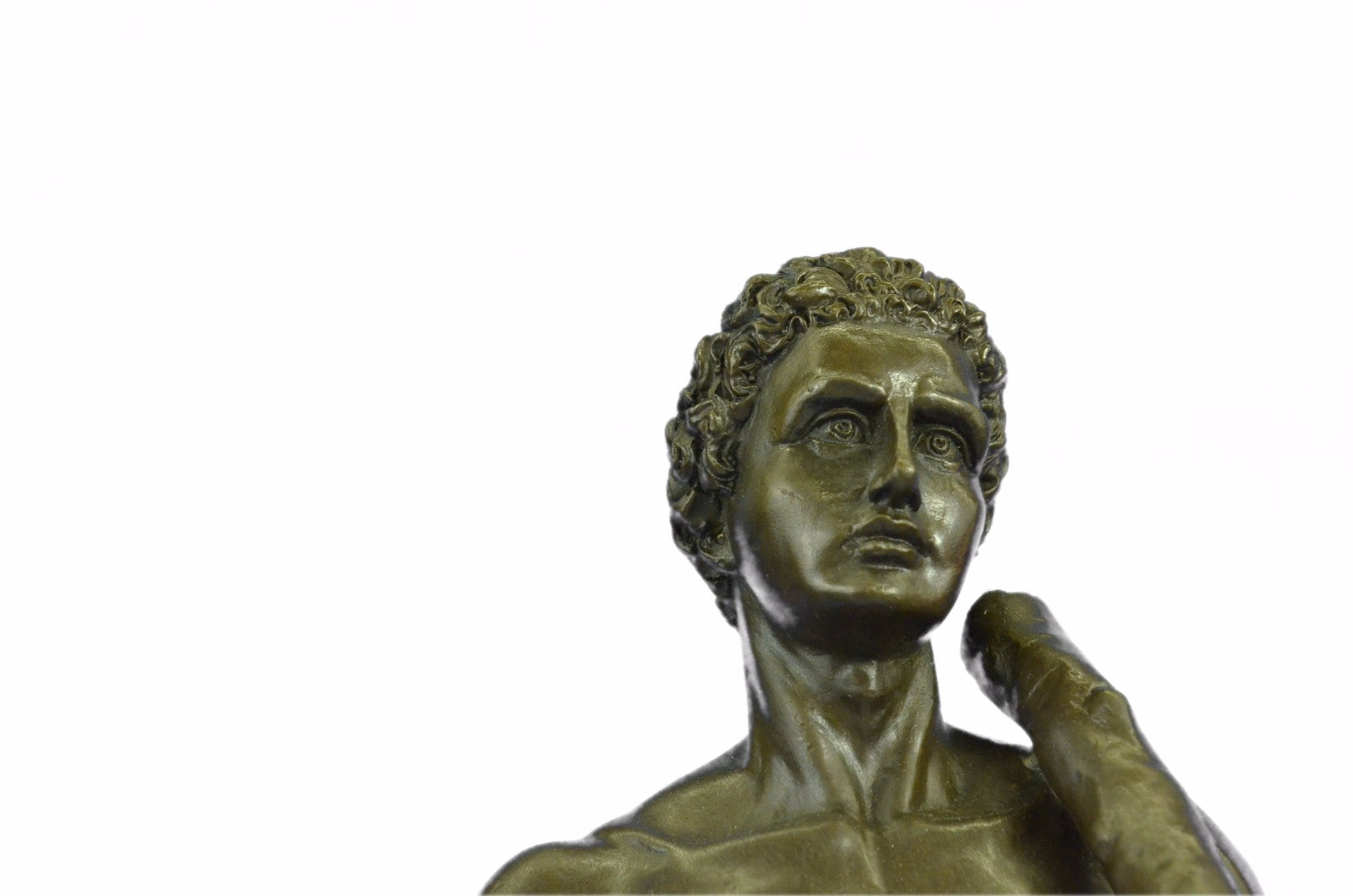 Greek Mythology Nude Jason and His Faithful Lion Bronze Sculpture Statue Deal