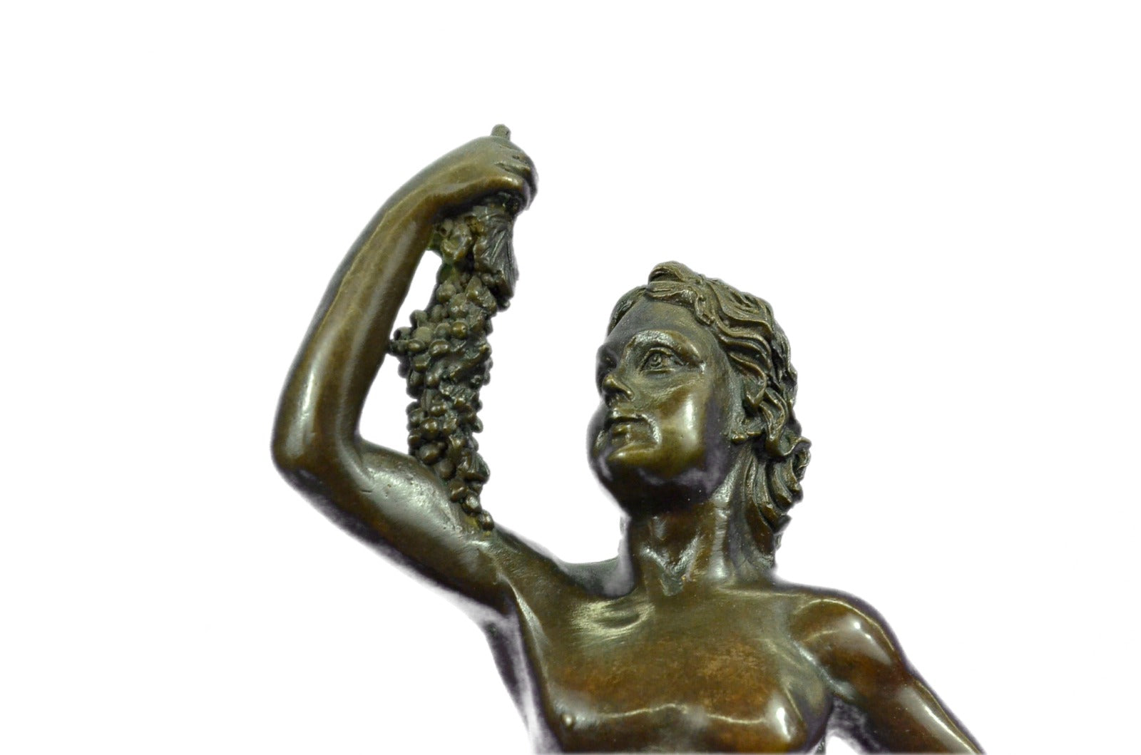 Handcrafted bronze sculpture SALE Panther A Riding Child Wild Vitaleh Original