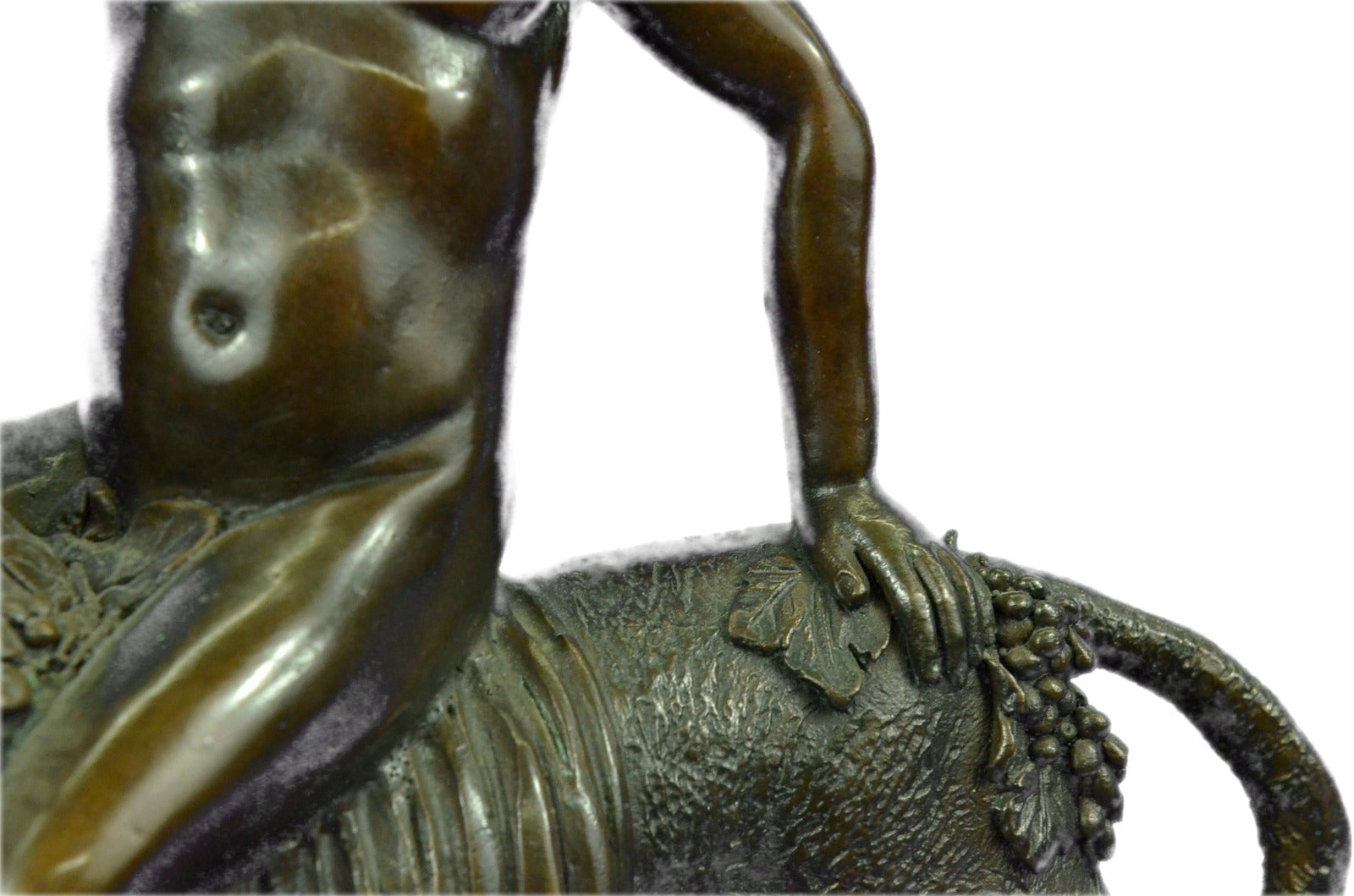 Handcrafted bronze sculpture SALE Panther A Riding Child Wild Vitaleh Original