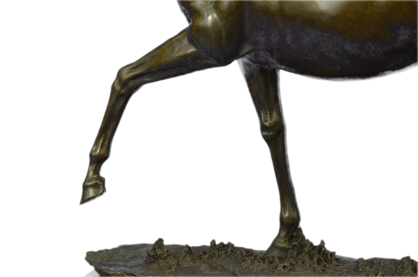Sculpture Collectible Bronze Decor Animal Signed Mene Mustang Horse Abstract Art