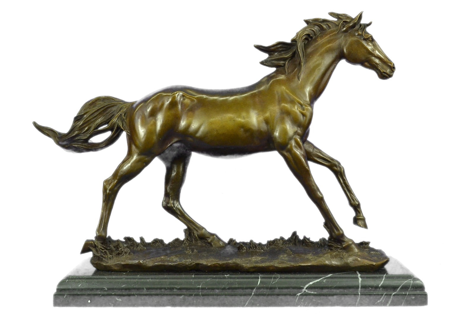 Horse Solid Bronze Collectible Statue Original Hot Cast Figurine Gift lost wax