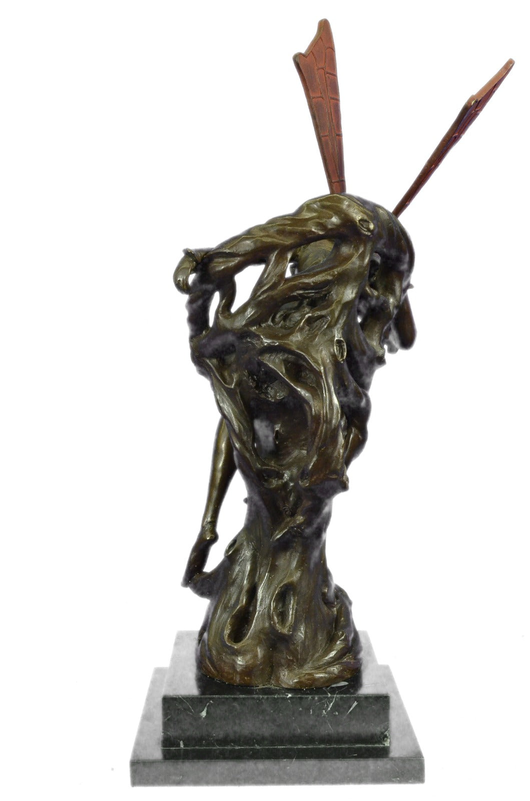 Bronze decor collectible sculpture Fairy / Mythical Signed Large Forest Fairy