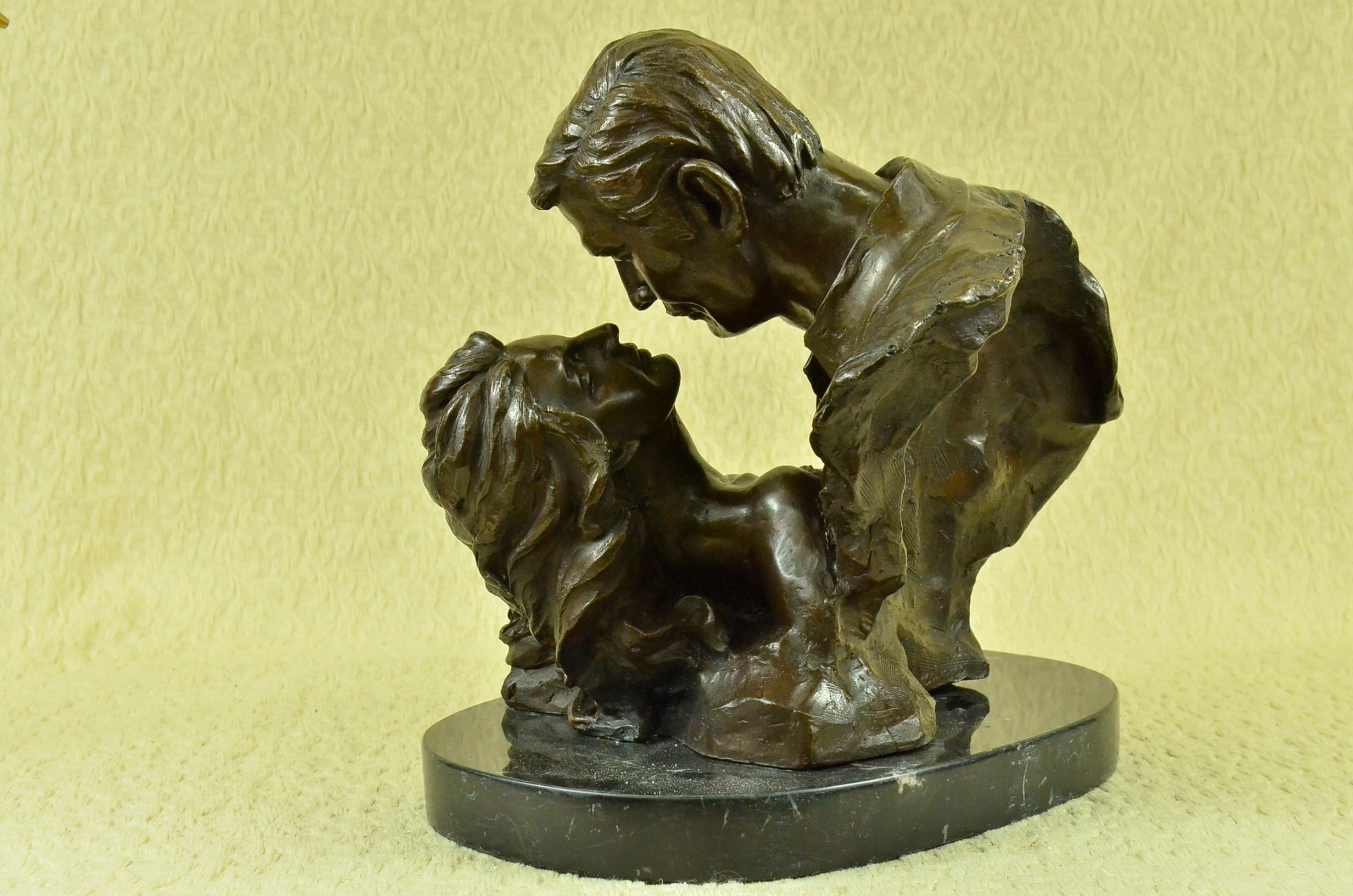 Limited Edition Rhett Butler and Scarlett O`hera Bronze Sculpture Marble Base