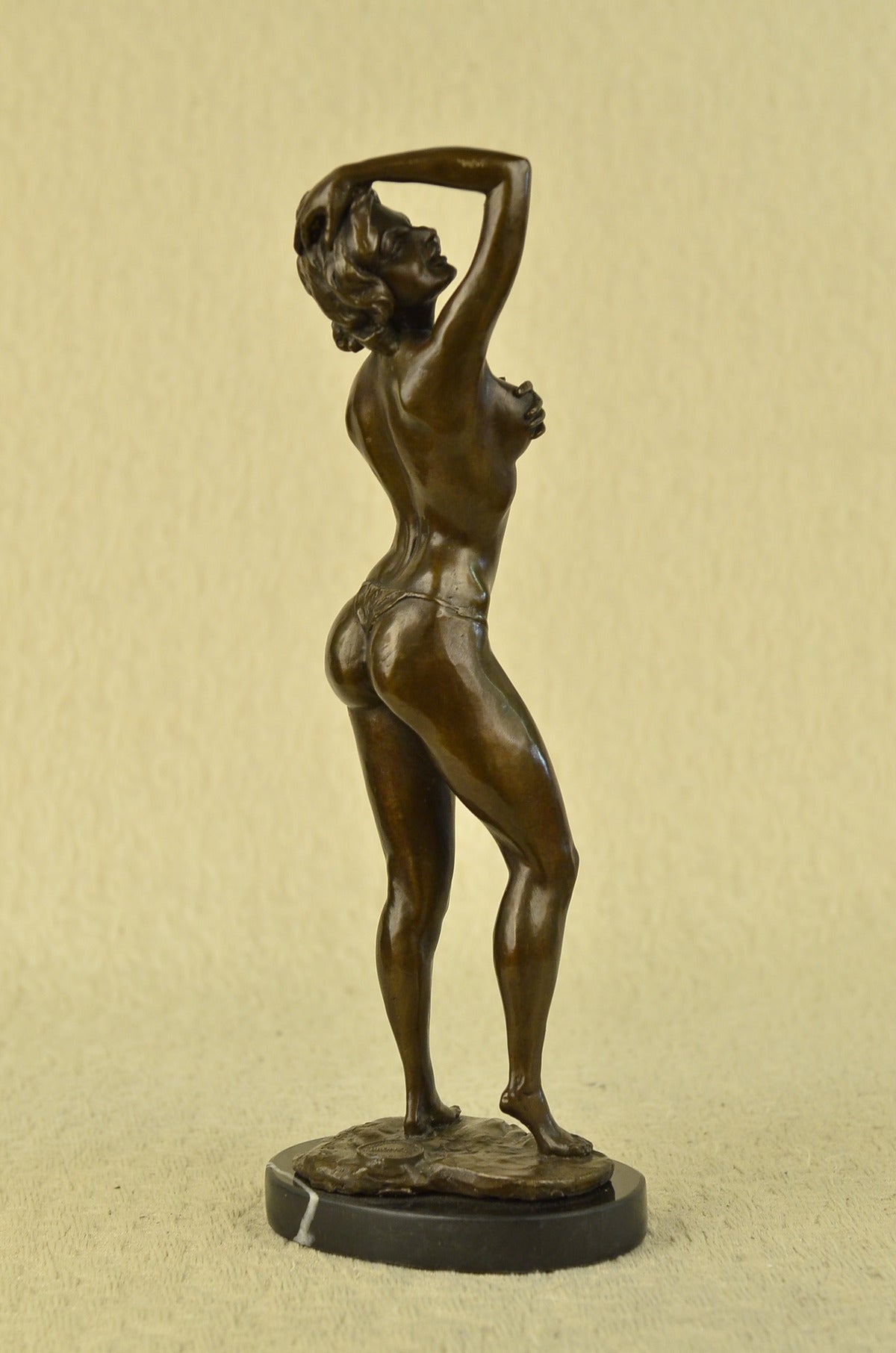 Handcrafted bronze sculpture SALE Erot Delore By Stripper Nude Detailed Highly