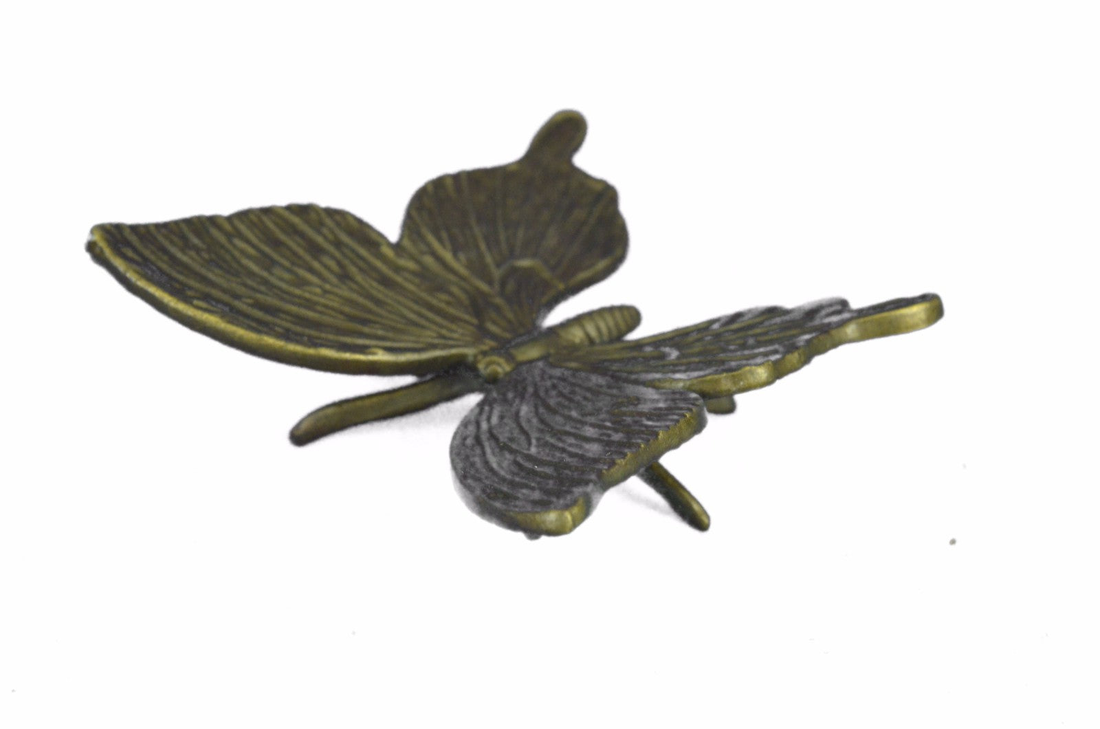 Handcrafted Vienna Bonze Butterfly Brown Patina Sculpture Paper Holder Statue