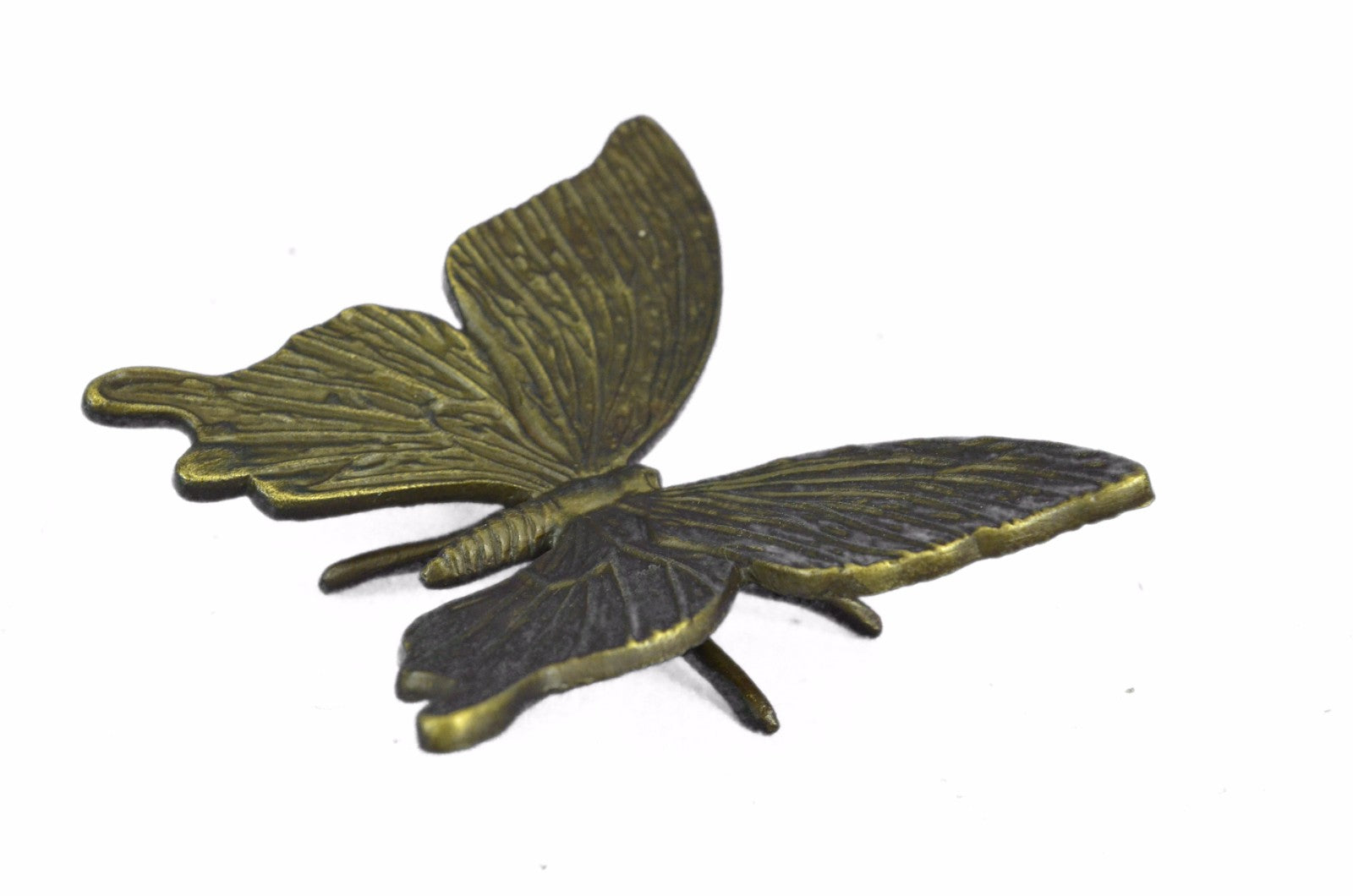 Handcrafted Vienna Bonze Butterfly Brown Patina Sculpture Paper Holder Statue